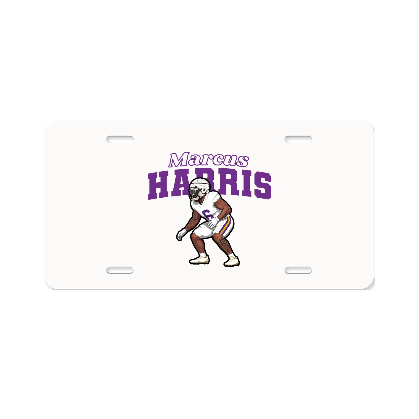 License Plate — Name Arch in Classic