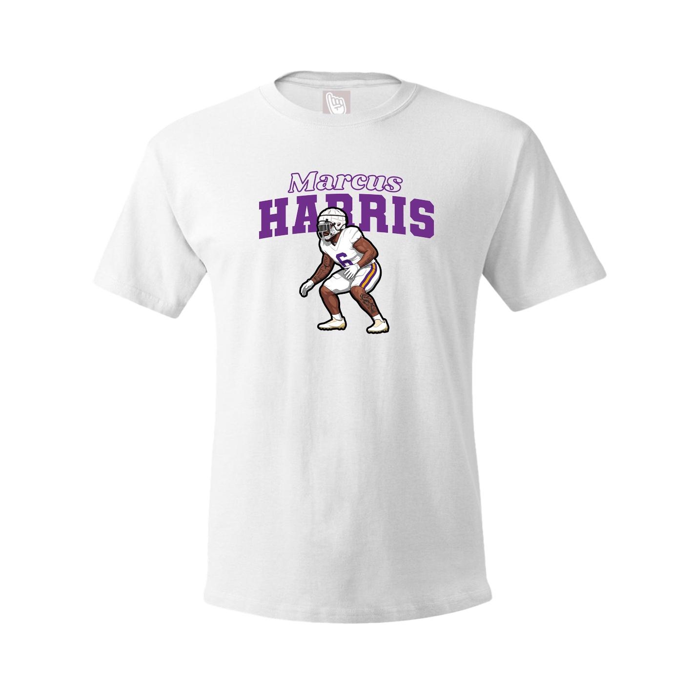 Tee — Name Arch in White