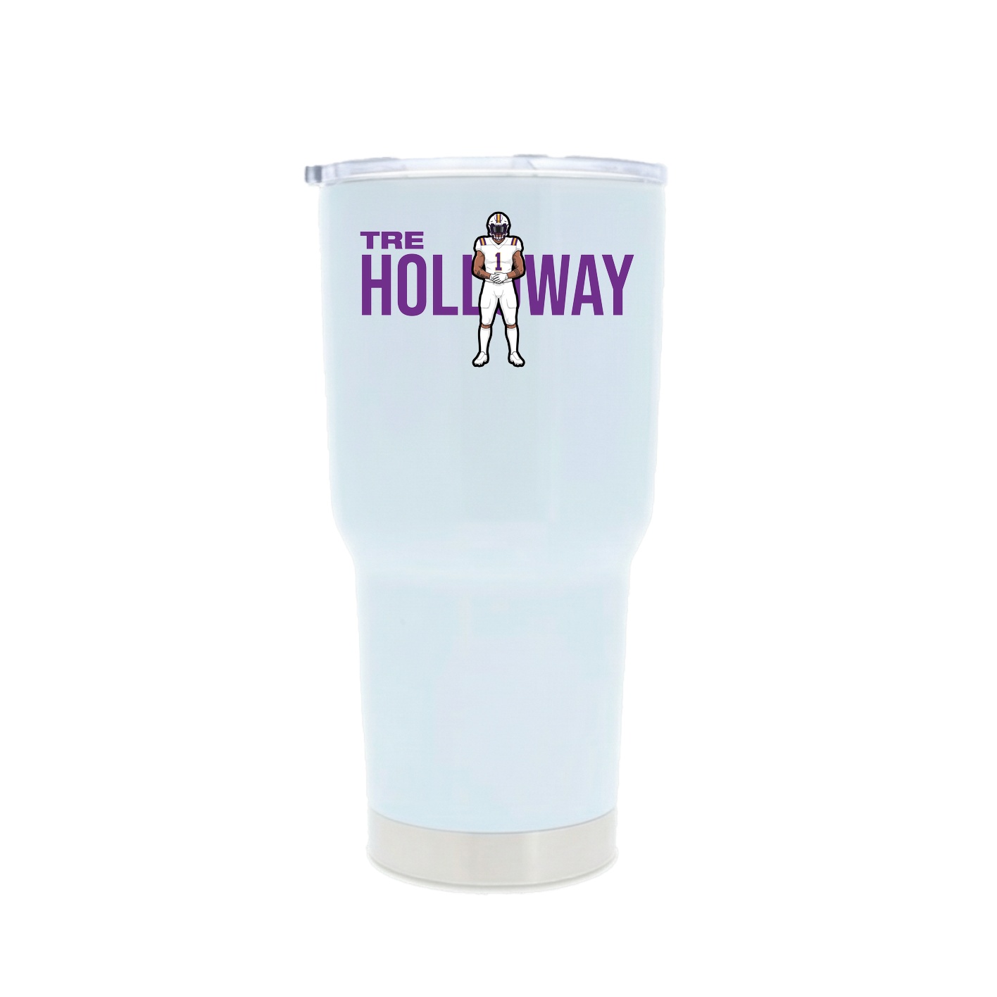 30oz Stainless Steel Tumbler — Player Name in White