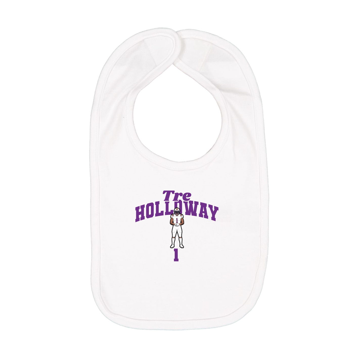 Infant Bib — Signature Arch in White