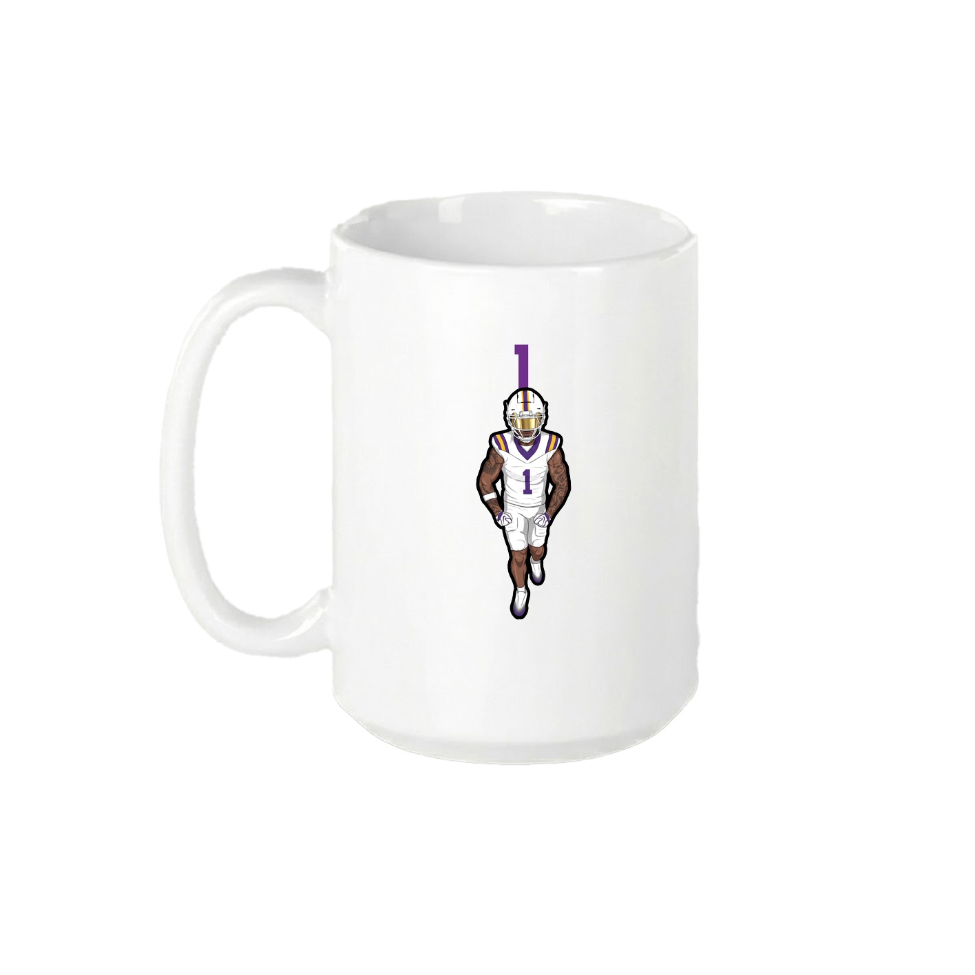 15oz Coffee Mug — Number Top in White