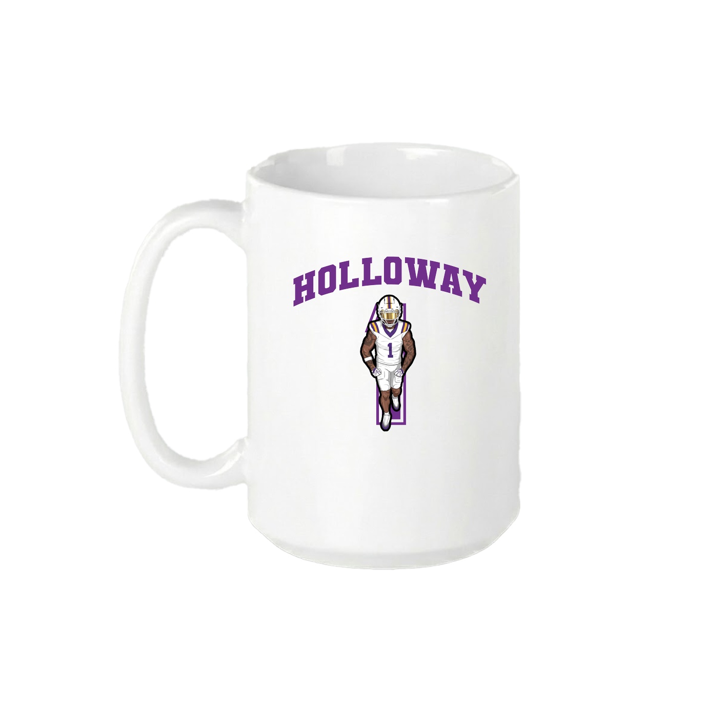 15oz Coffee Mug — Number in White