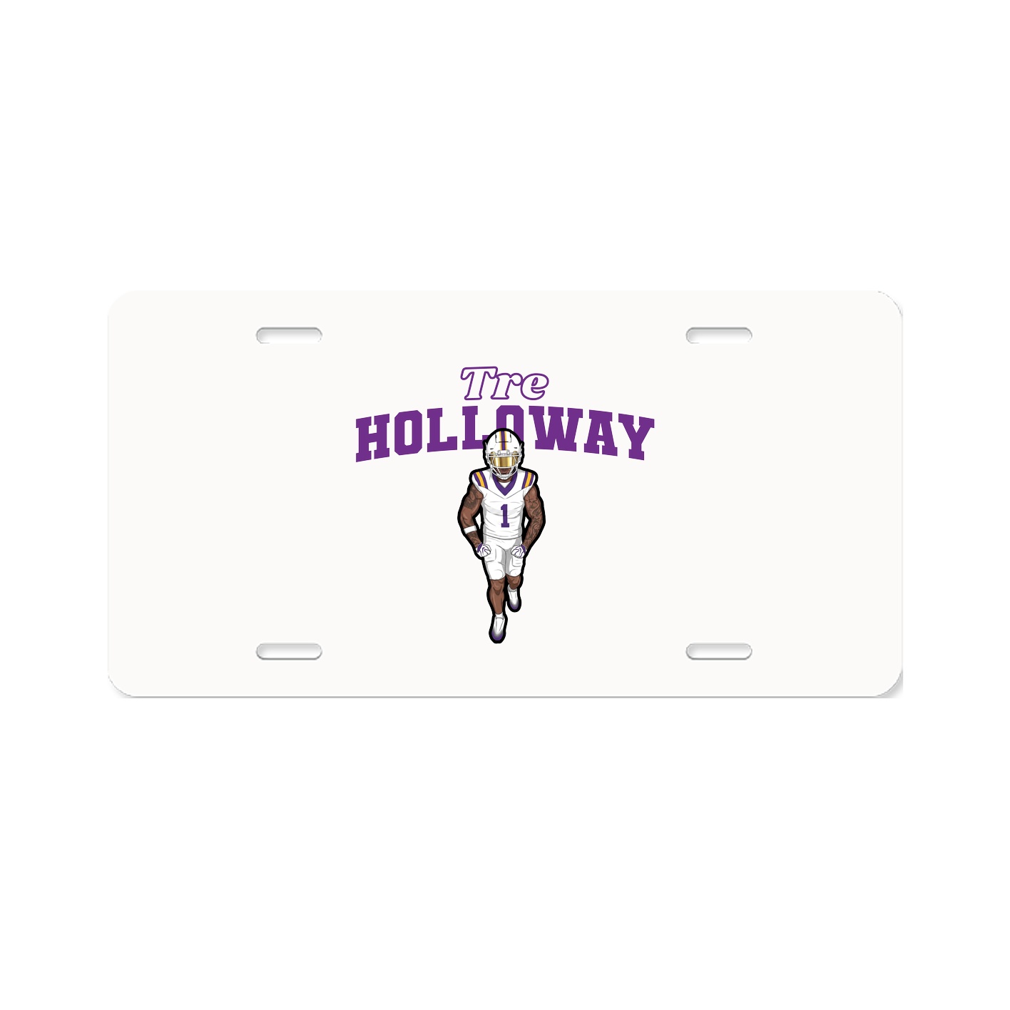 License Plate — Name Arch in Classic