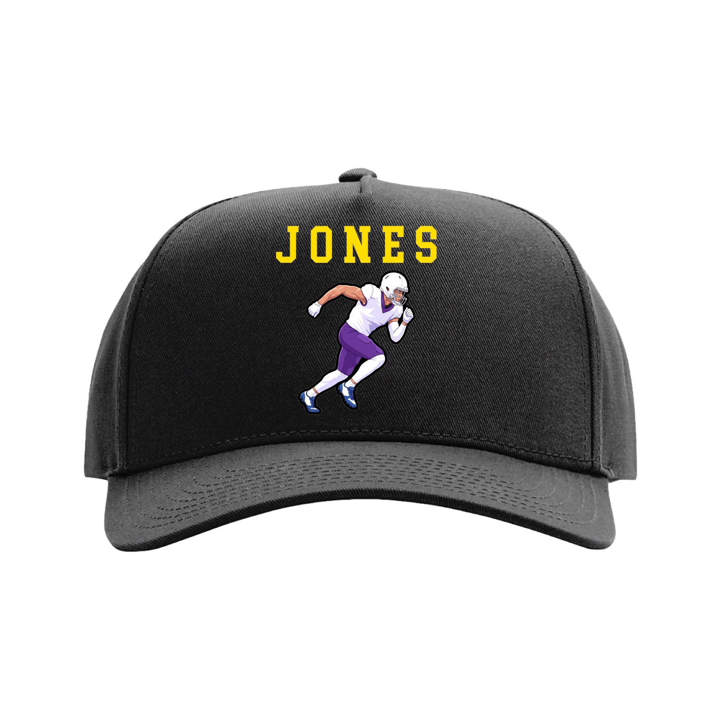 Full Fabric Five-Panel Champ Cap — Shirsey in Black