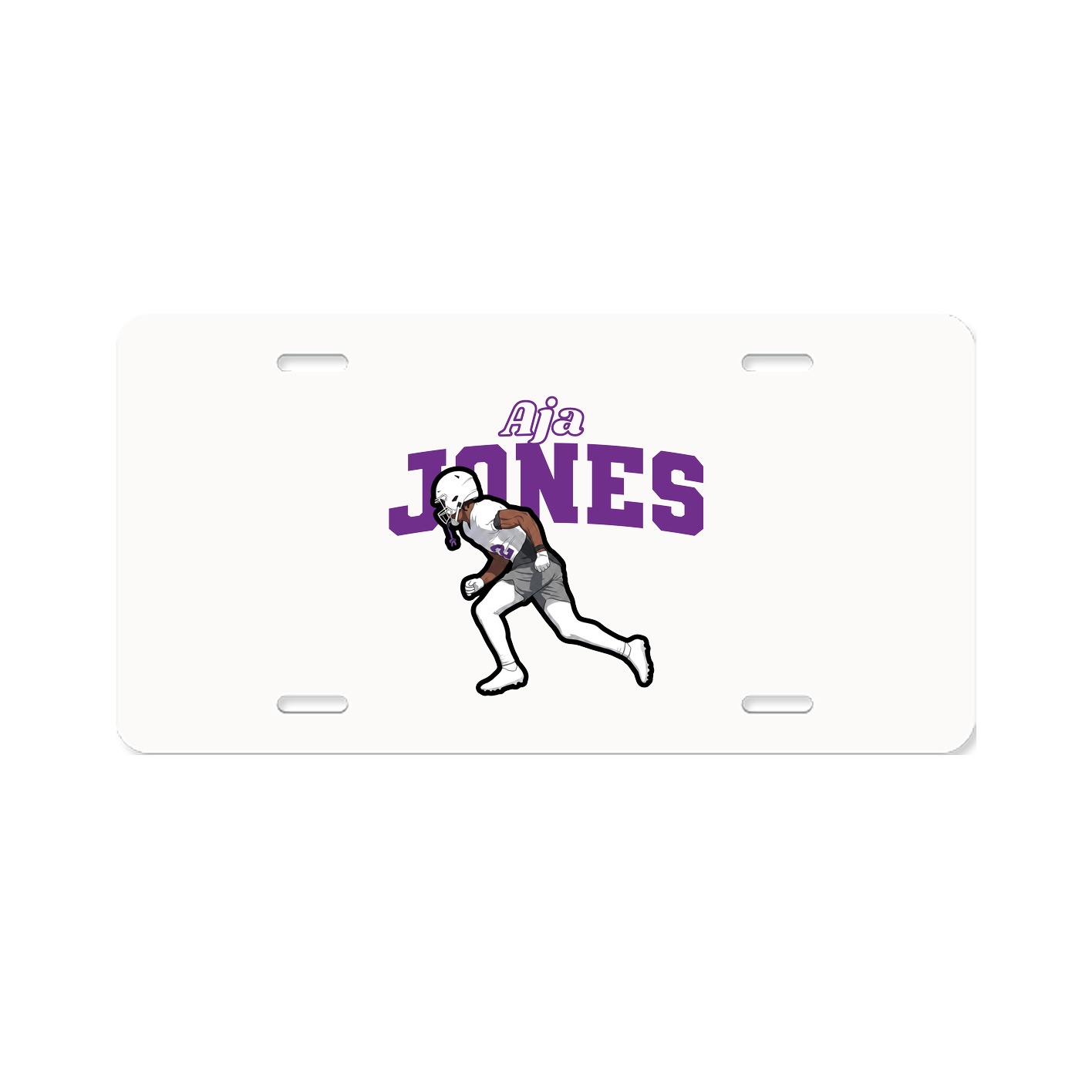 License Plate — Name Arch in Classic