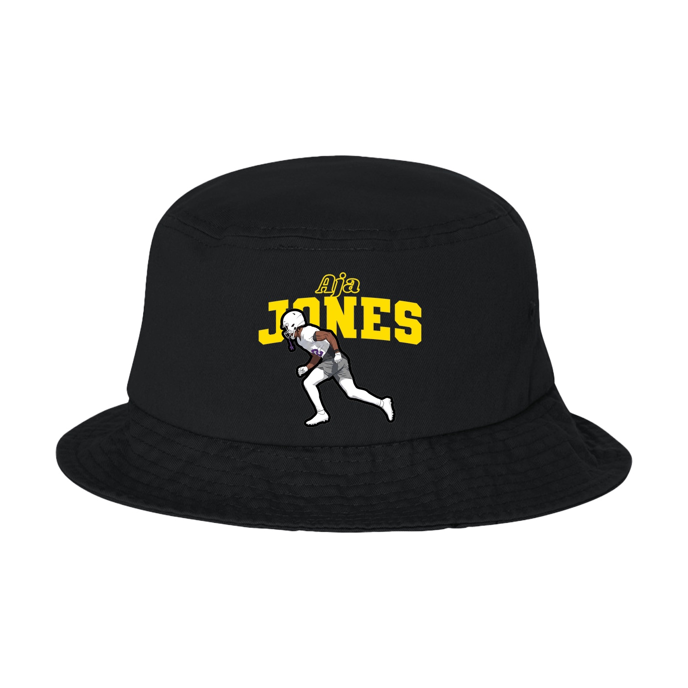 Bucket Cap — Name Arch in Black