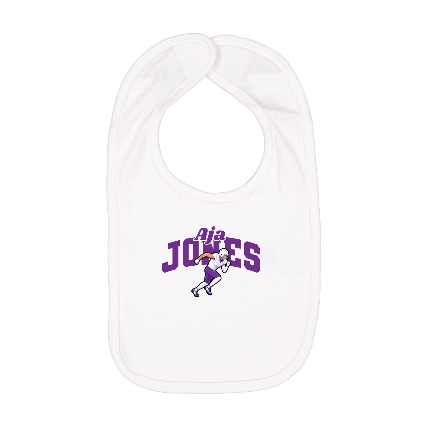 Infant Bib — Signature Arch in White