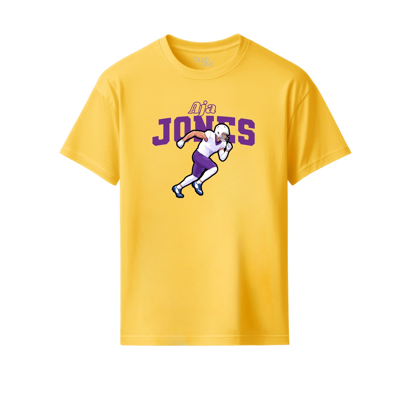 Youth Tee — Name Arch in Yellow