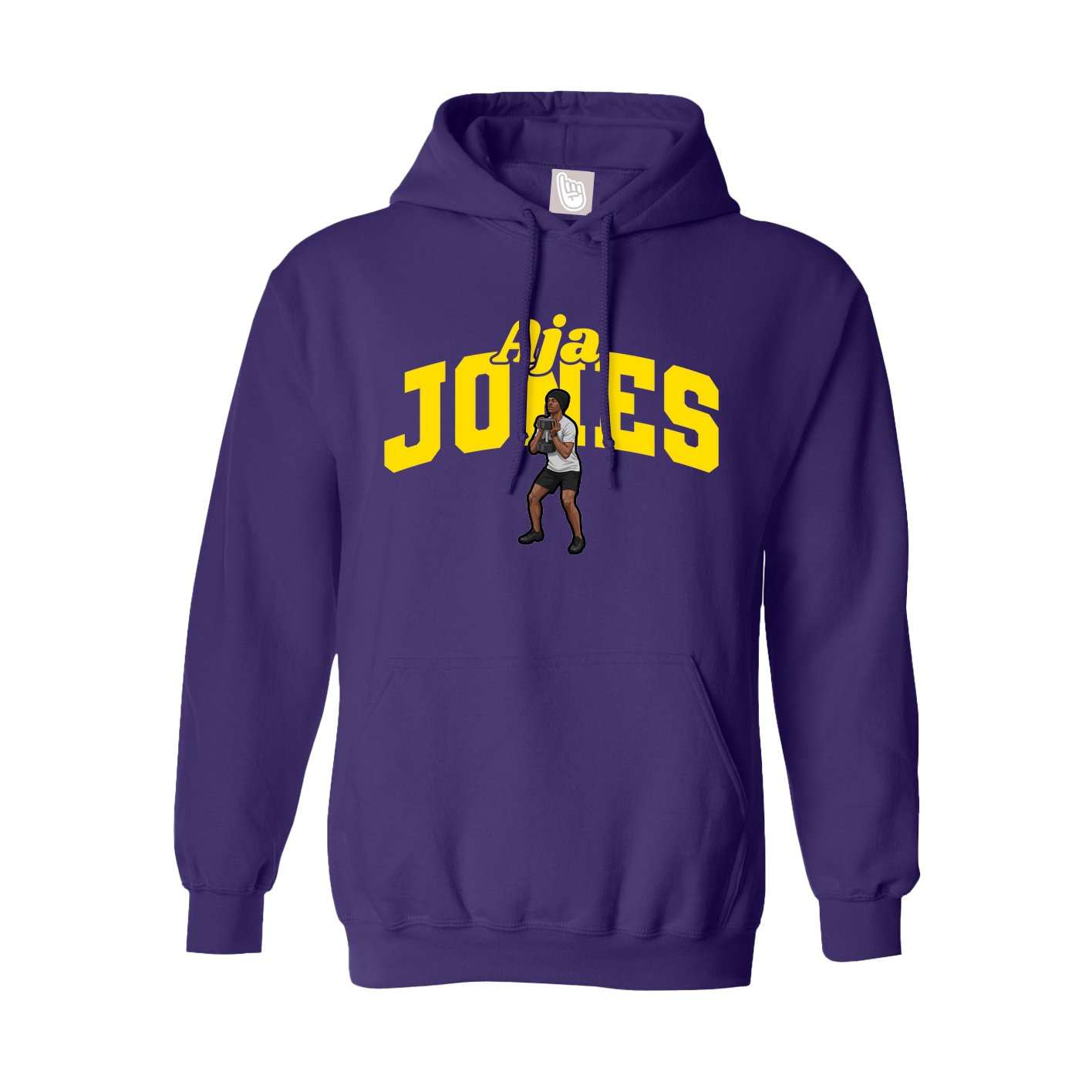 Hoodie — Signature Arch in Purple