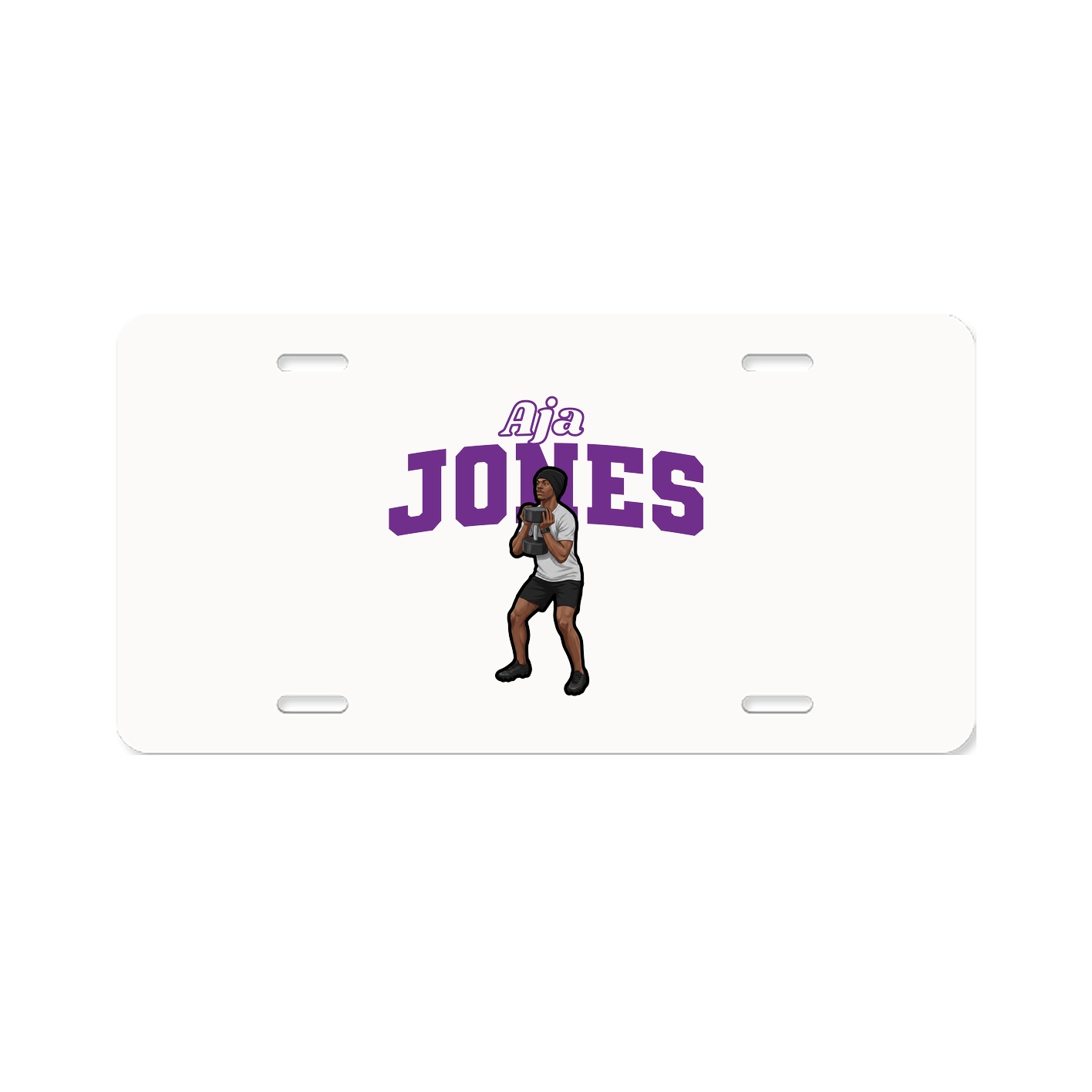 License Plate — Name Arch in Classic