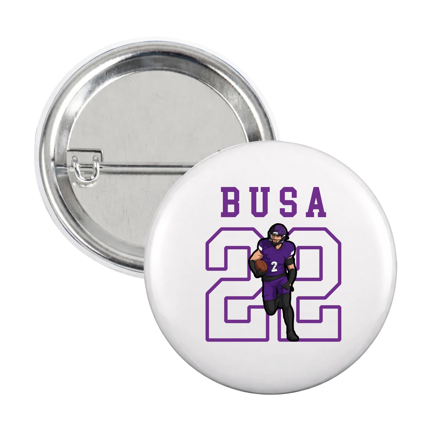 Game Day Button — Shirsey in White