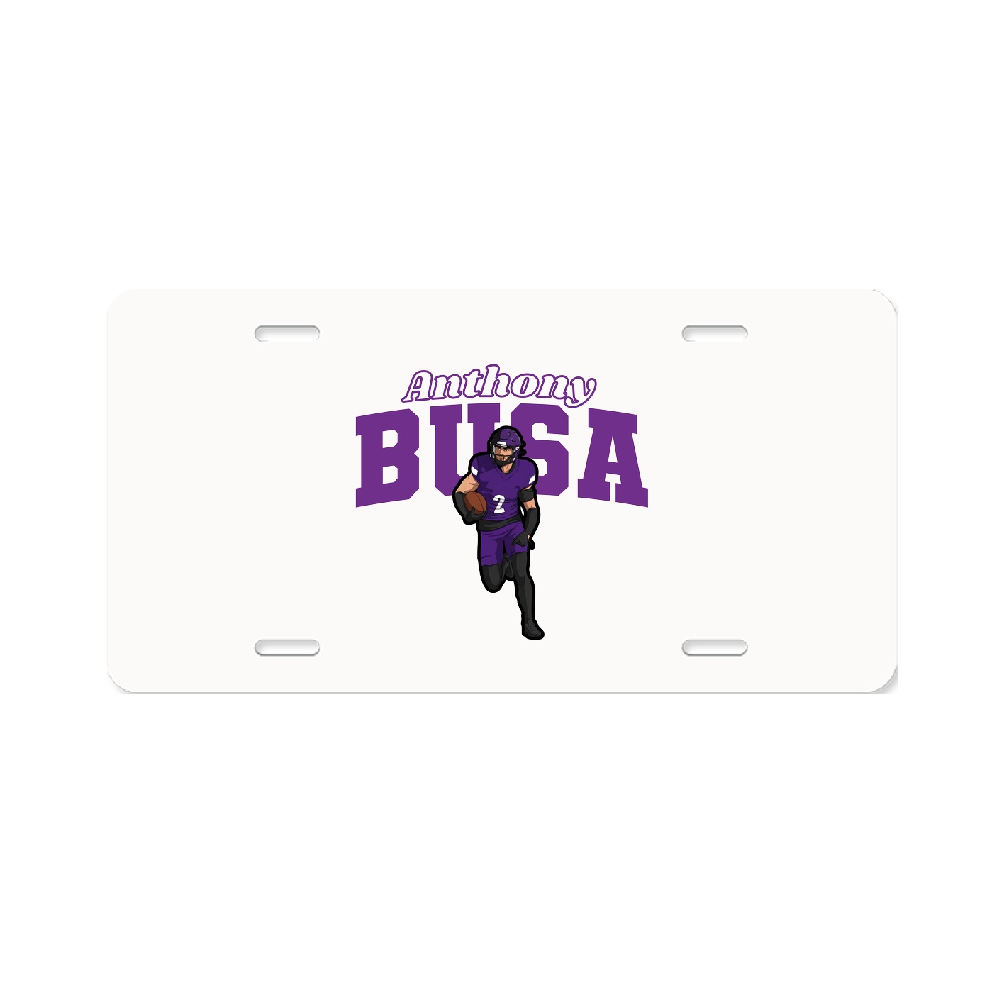 License Plate — Name Arch in Classic