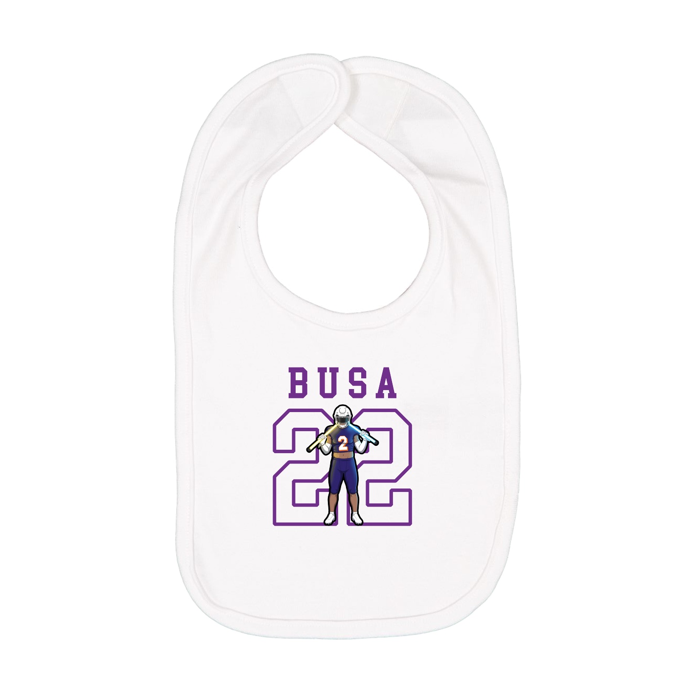 Infant Bib — Shirsey in White