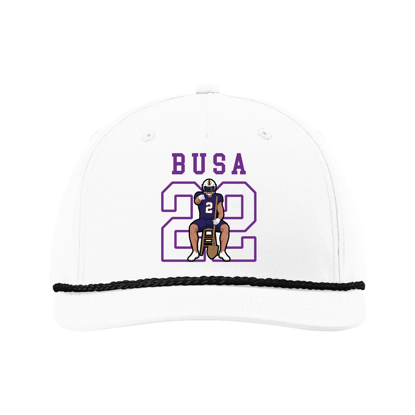 Five-Panel Classic Rope Cap — Shirsey in White