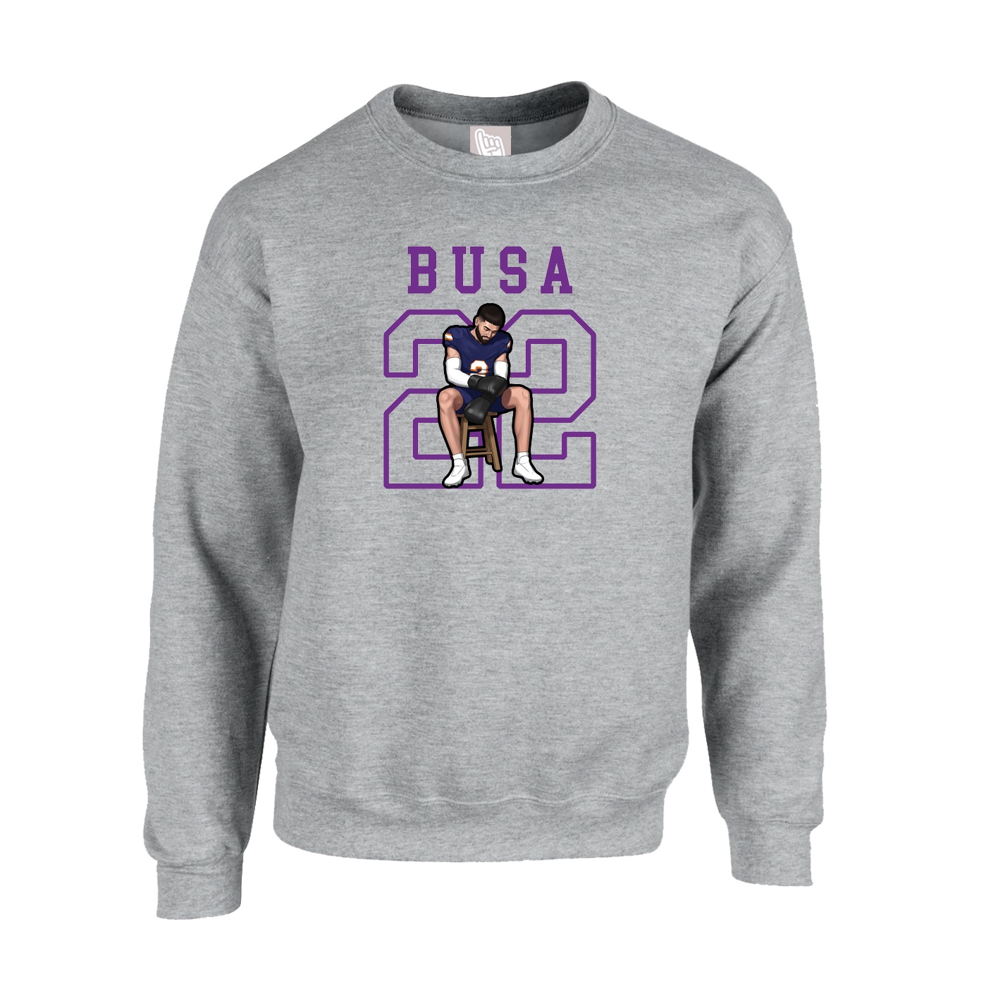 Fleece Crew — Shirsey in Grey