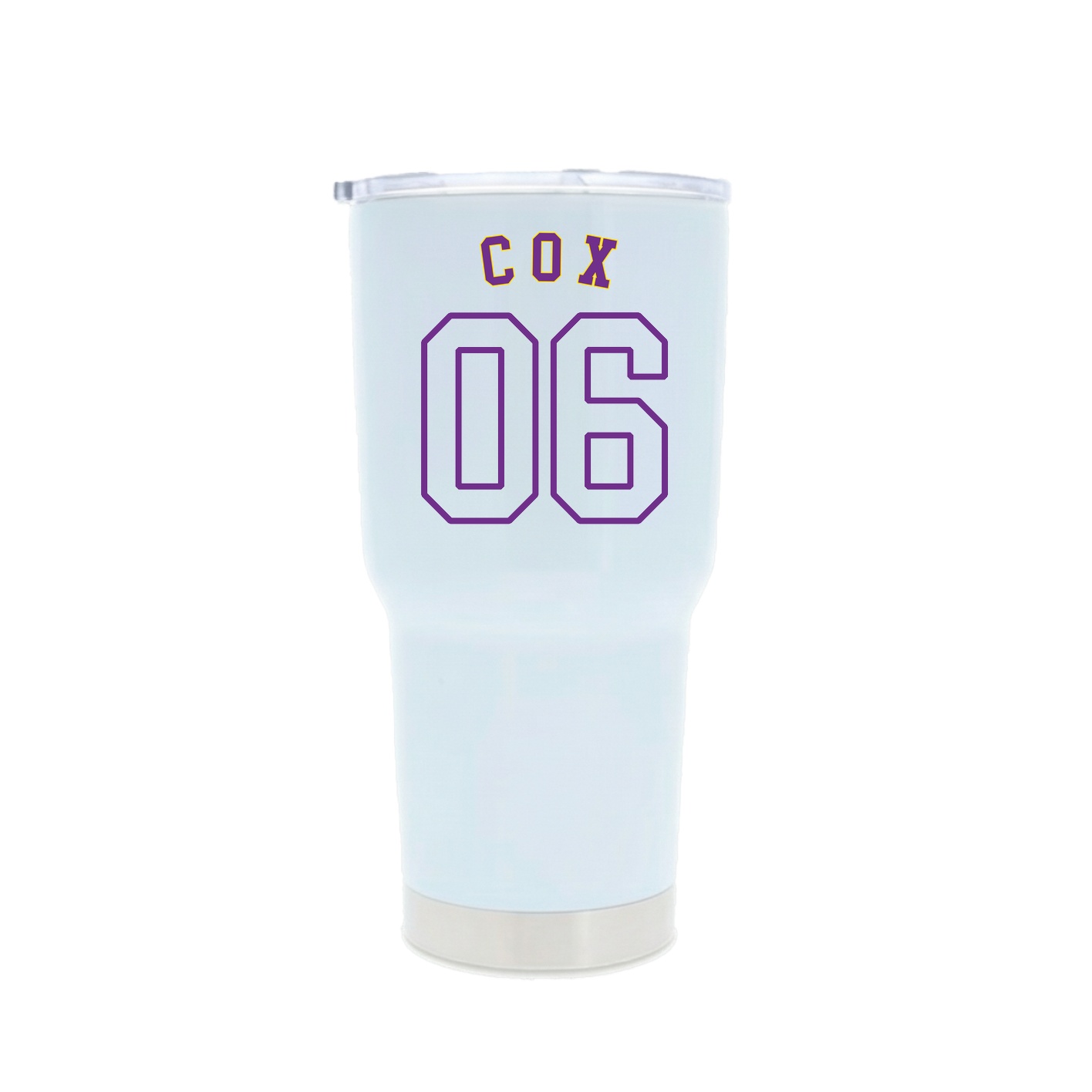 30oz Stainless Steel Tumbler — Shirsey Arch in White