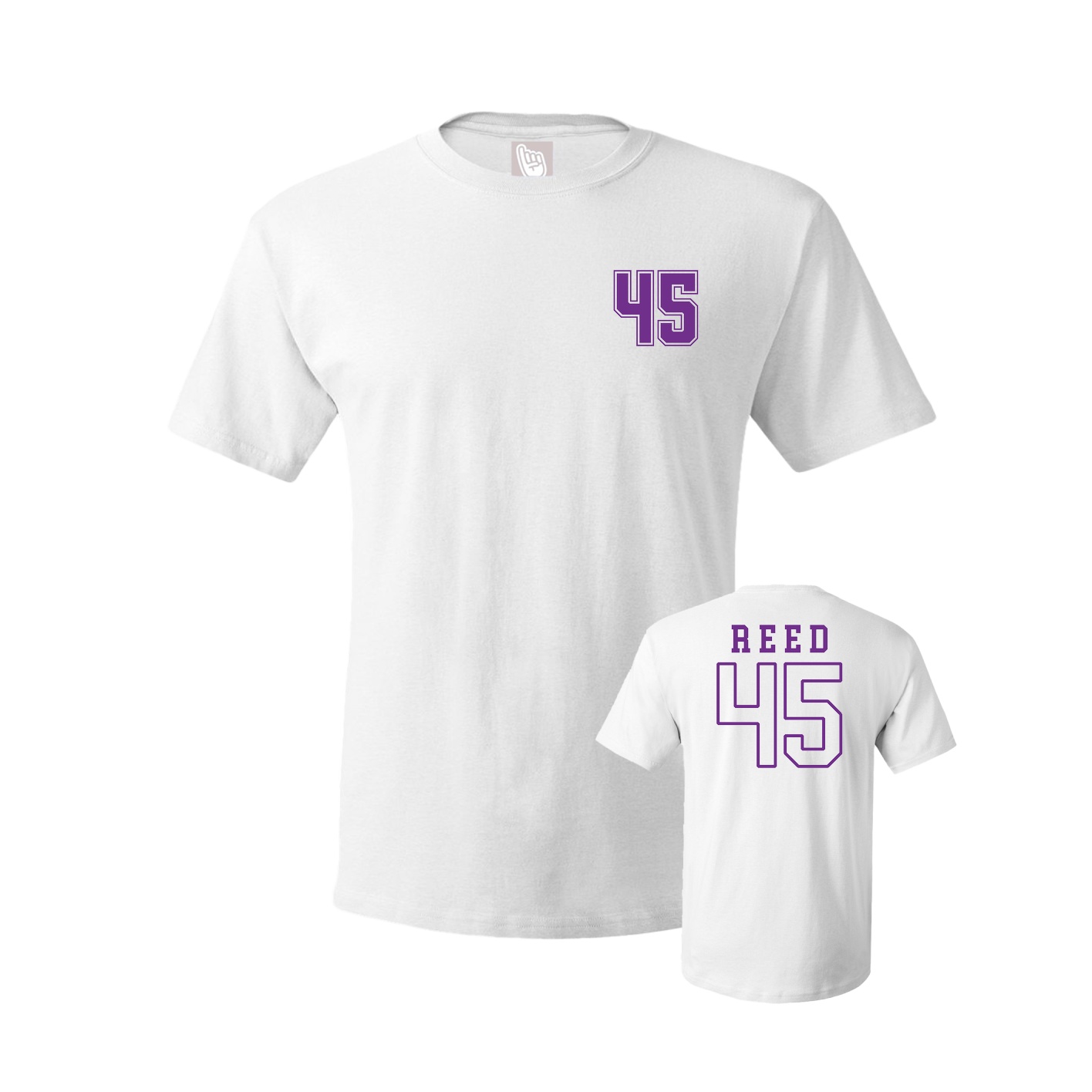 Youth Tee — Chest Back in White
