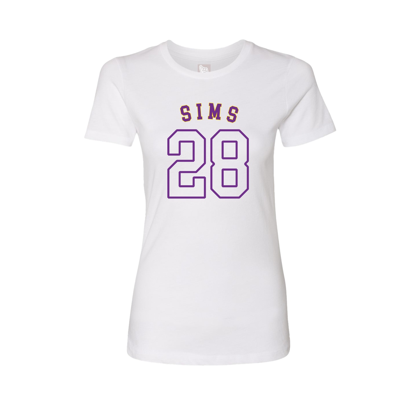 Fitted Women's Tee — Shirsey Arch in White