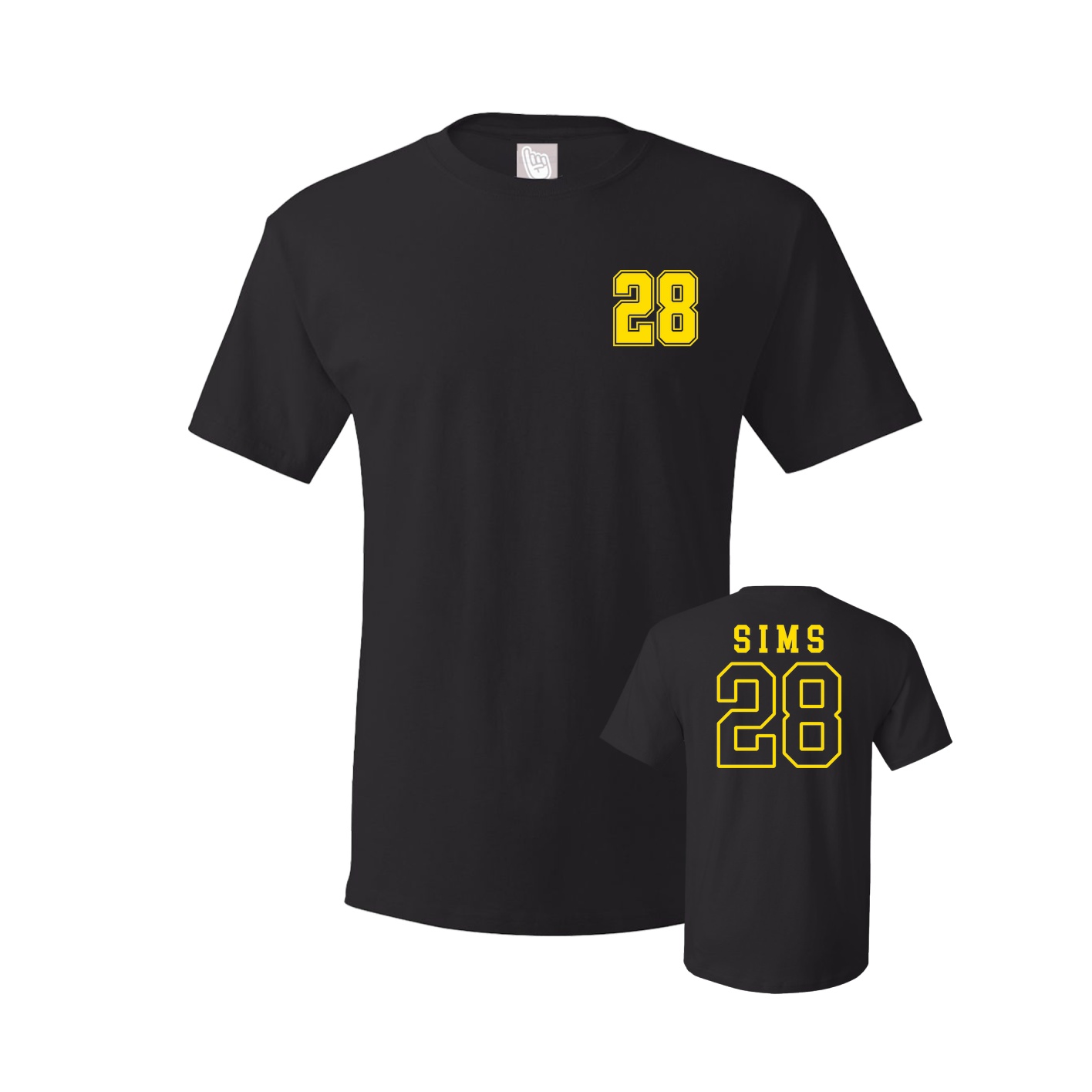 Youth Tee — Chest Back in Black