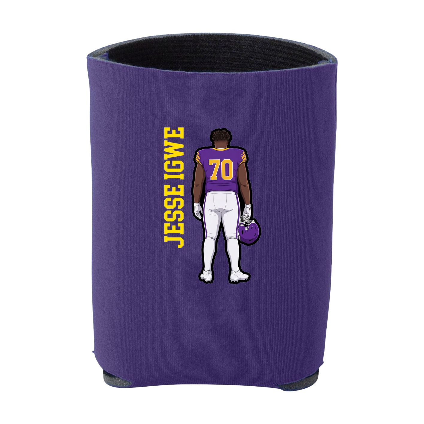 Can Holder — Name Vertical in Purple