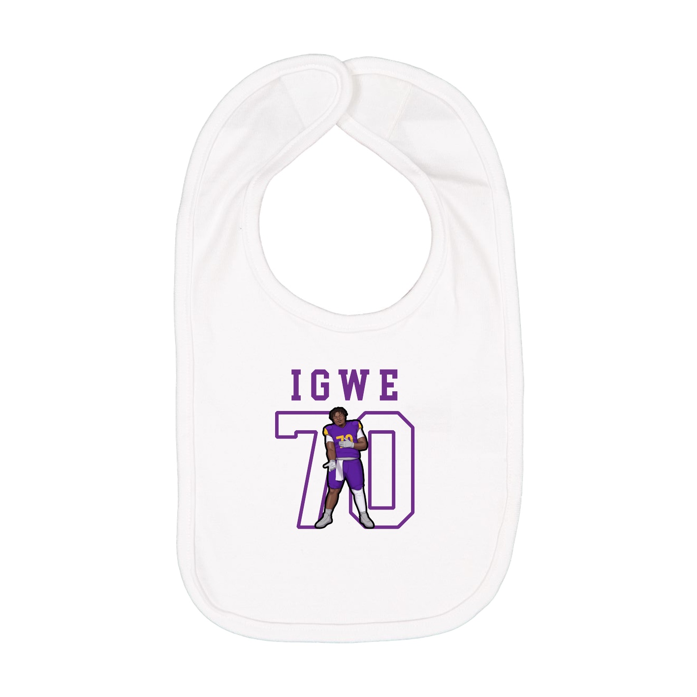Infant Bib — Shirsey in White