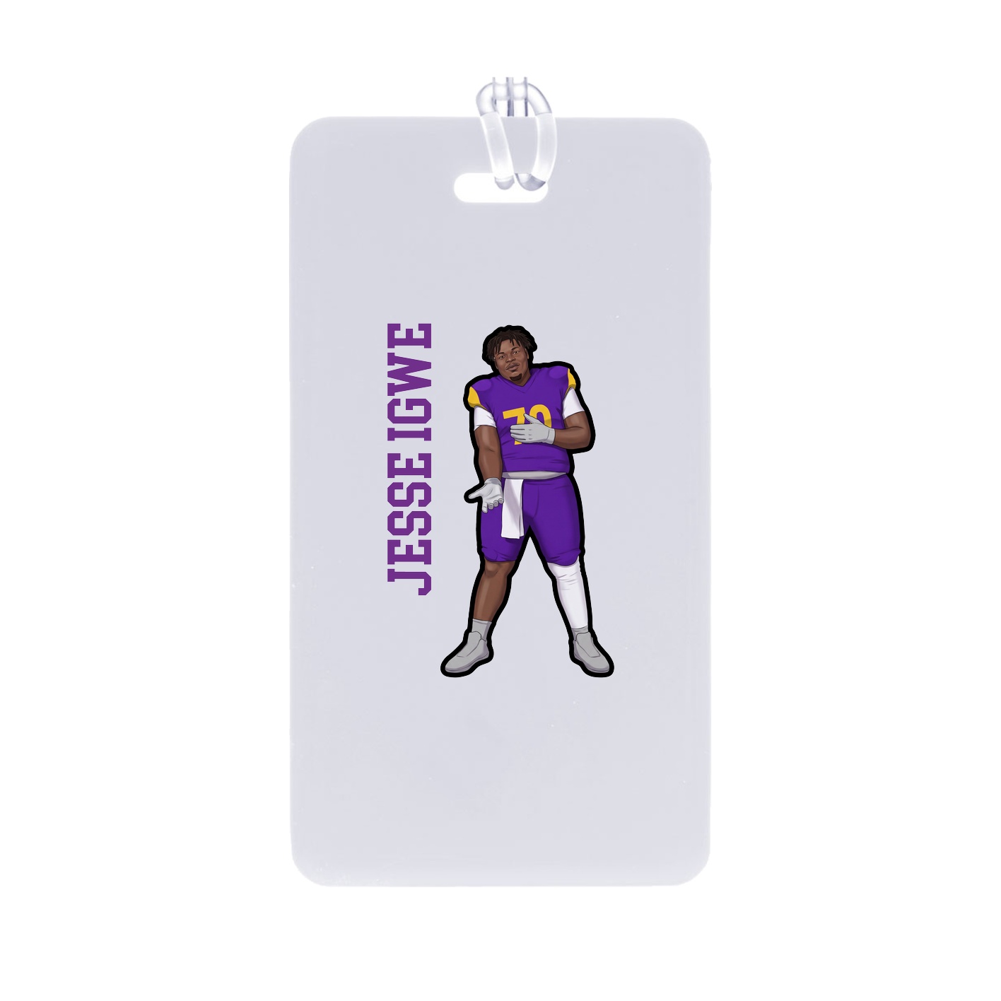 Bag Tag — Name Vertical in Classic