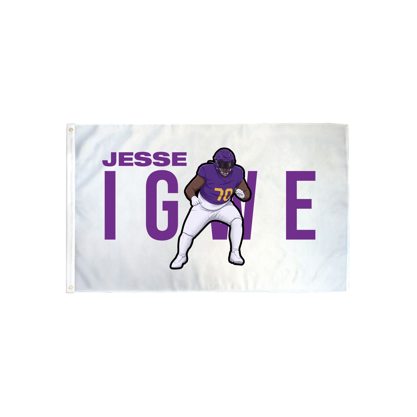 3x5 Flag — Player Name in Classic