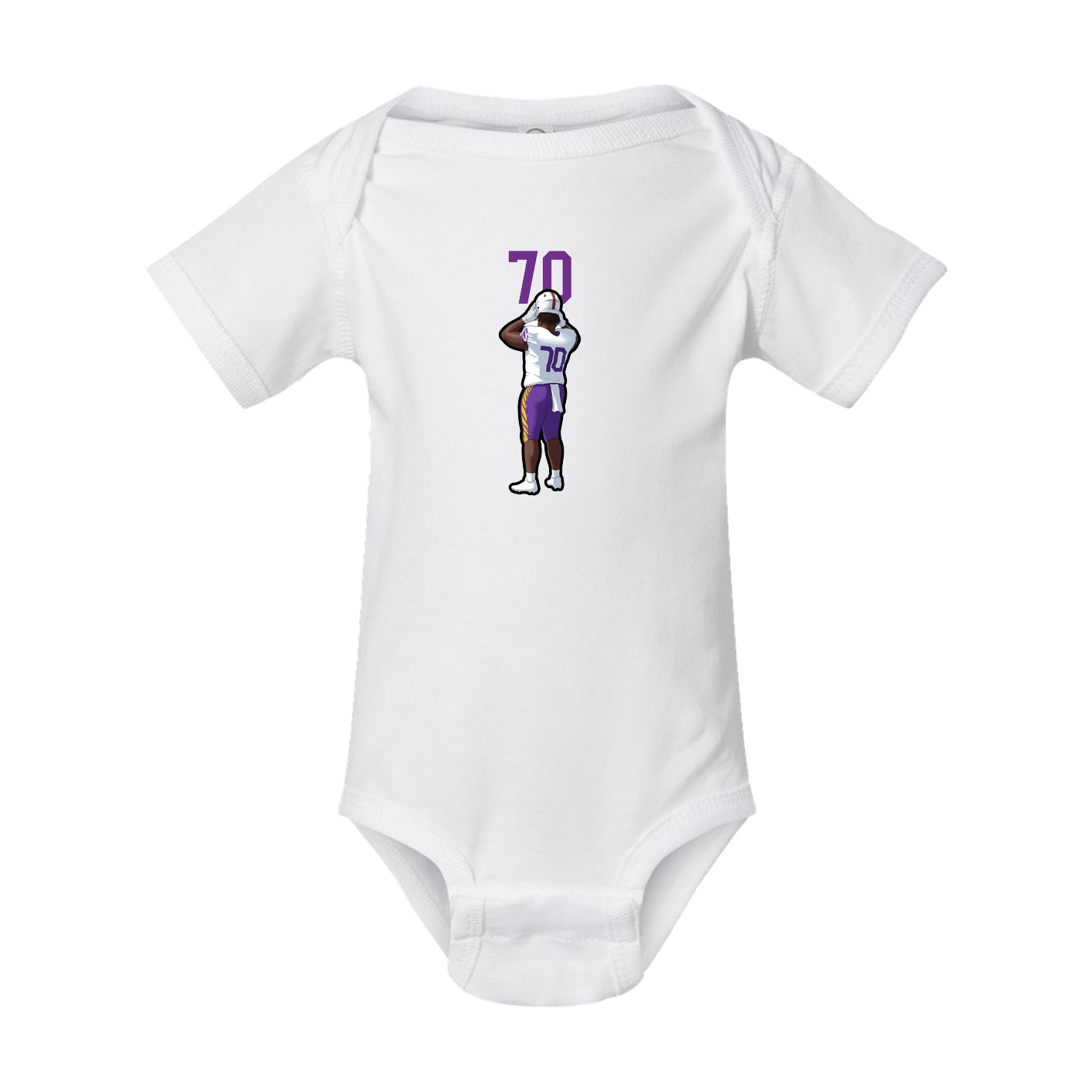 Baby Onesie — Number Top in White
