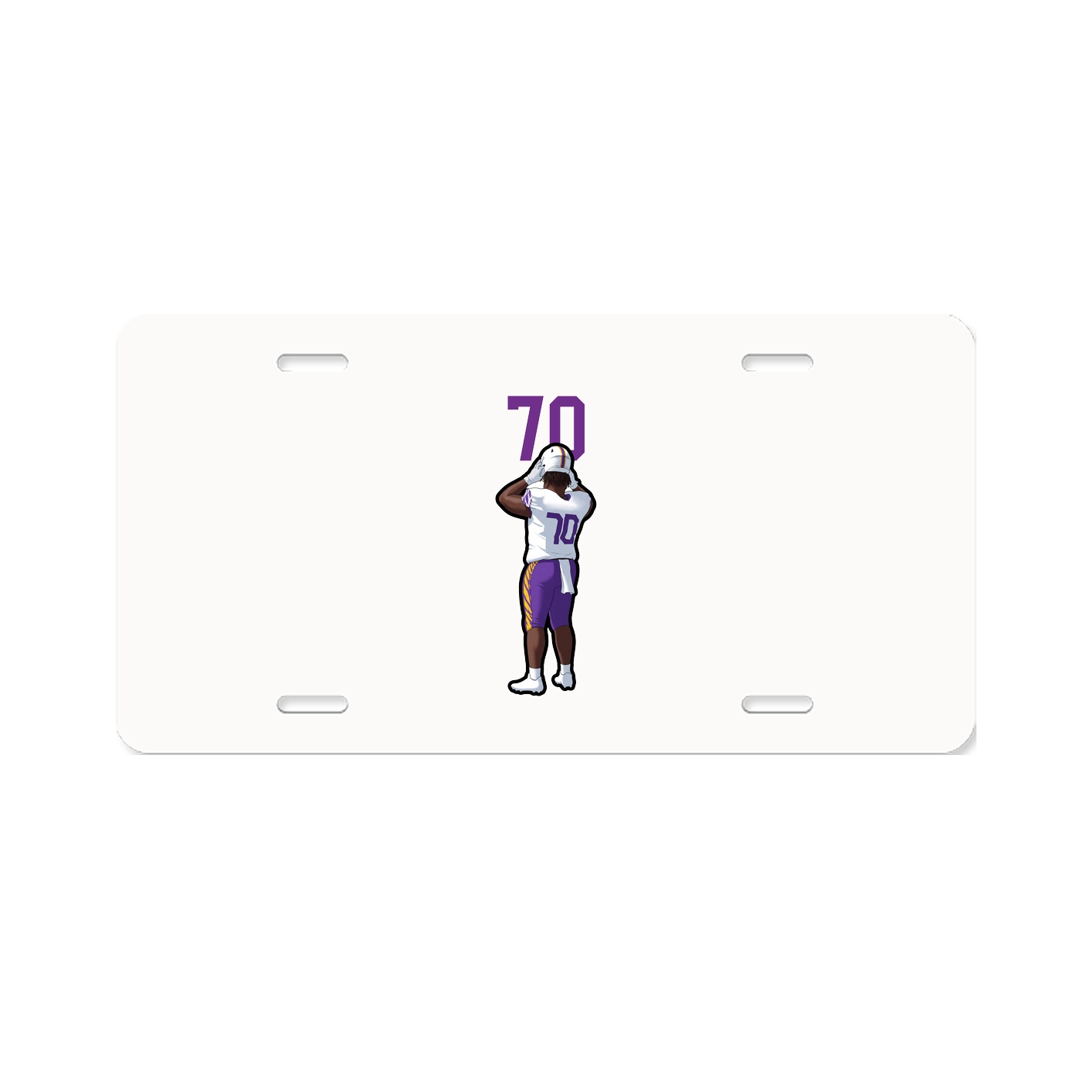 License Plate — Number Top in Classic