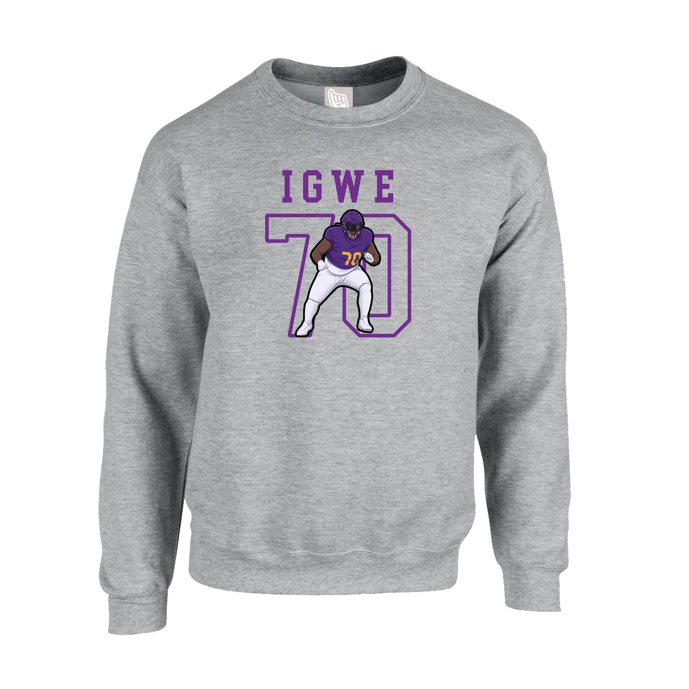 Fleece Crew — Shirsey in Grey