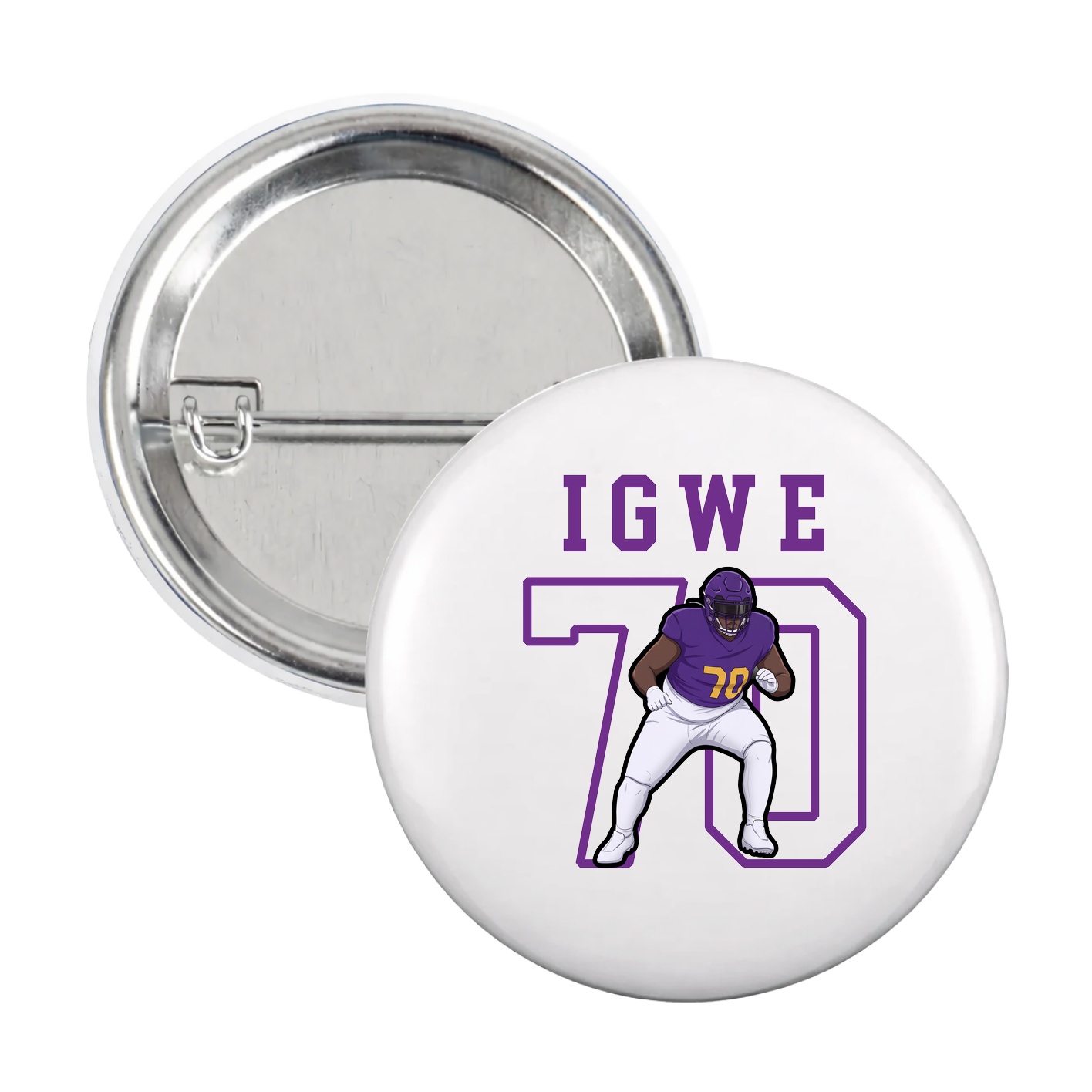 Game Day Button — Shirsey in White