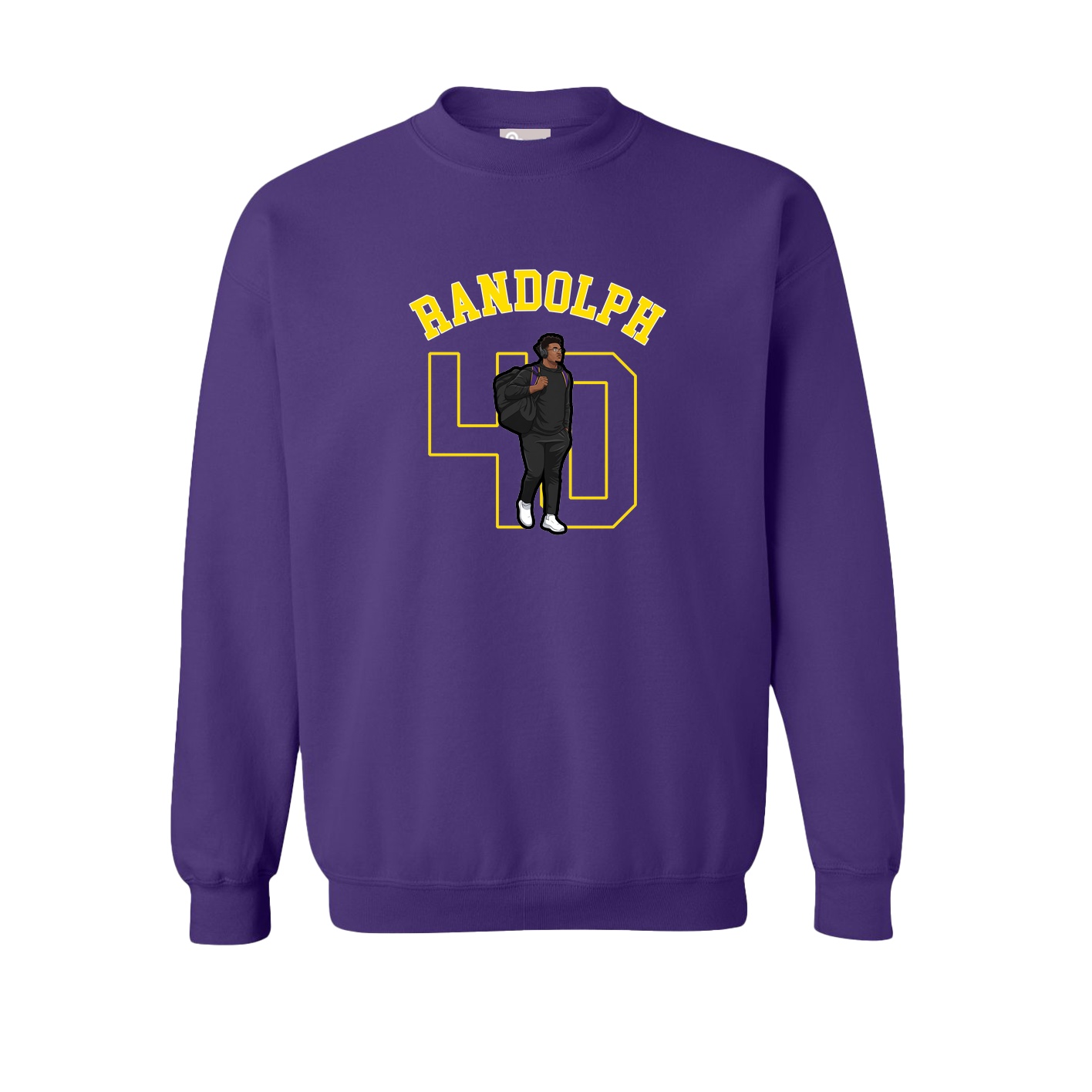 Fleece Crew — Shirsey Arch in Purple