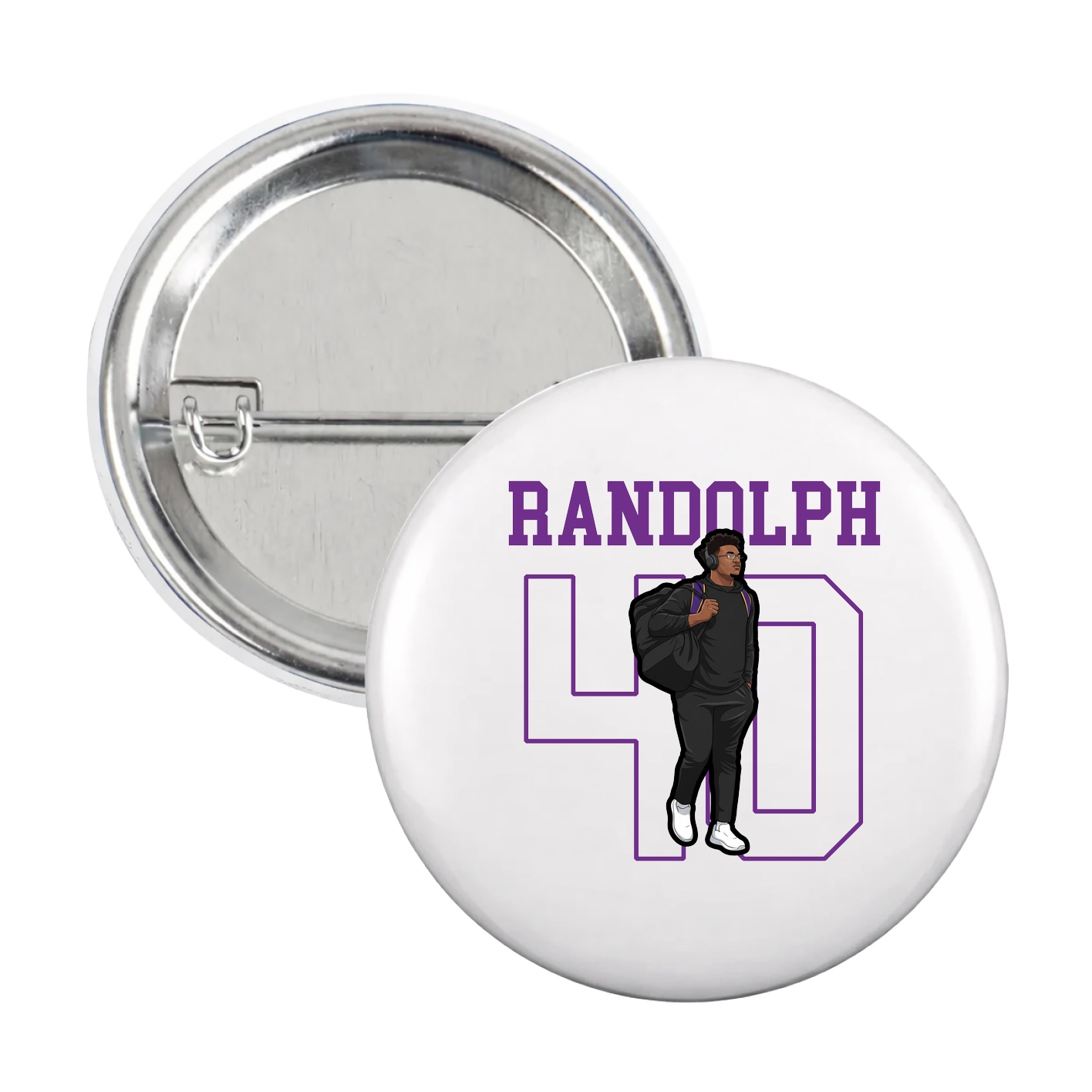 Game Day Button — Shirsey in White