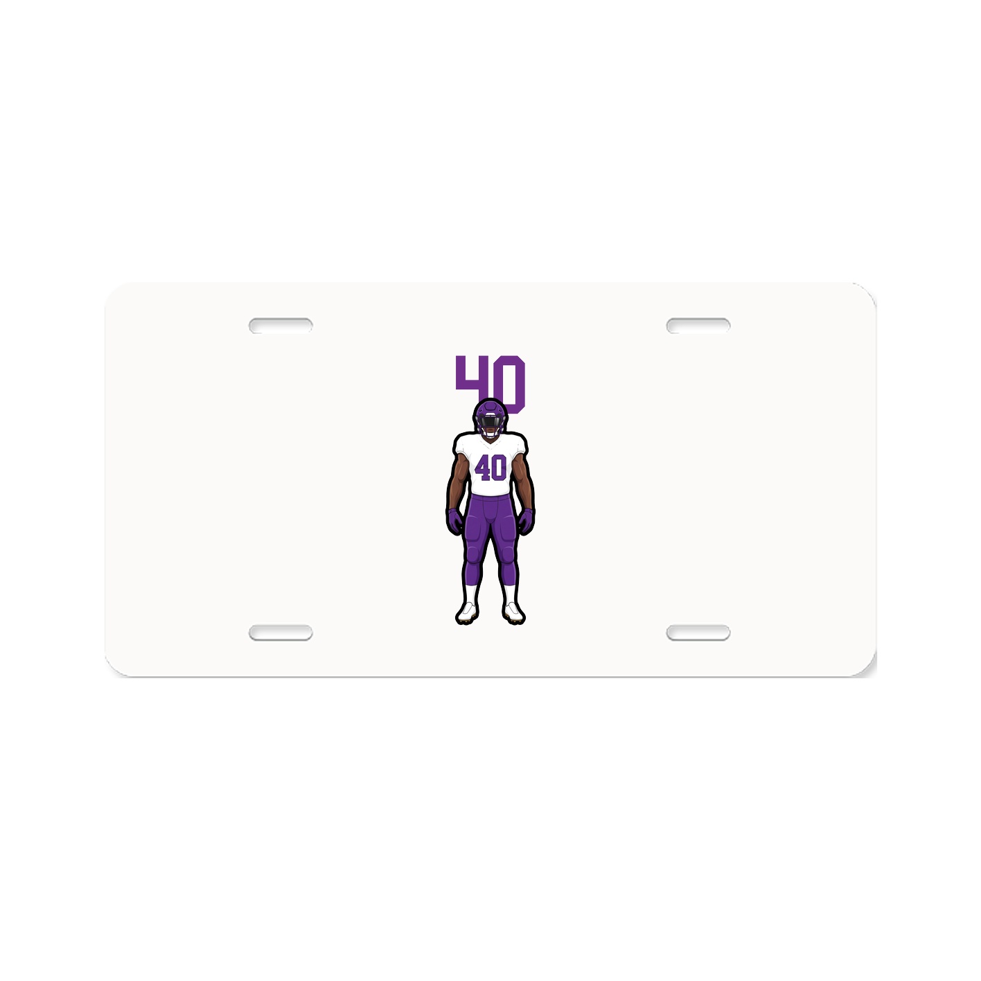 License Plate — Number Top in Classic