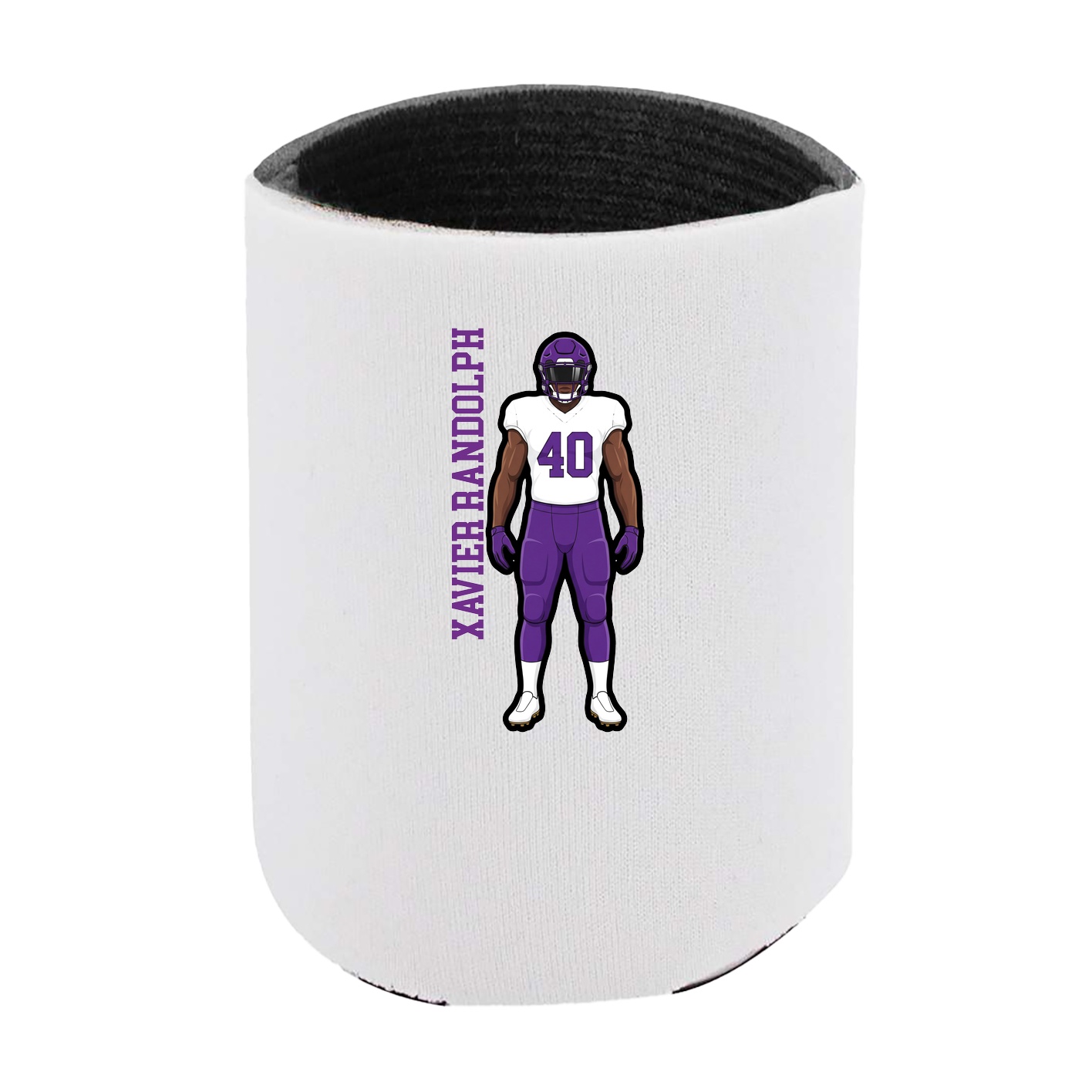 Can Holder — Name Vertical in White