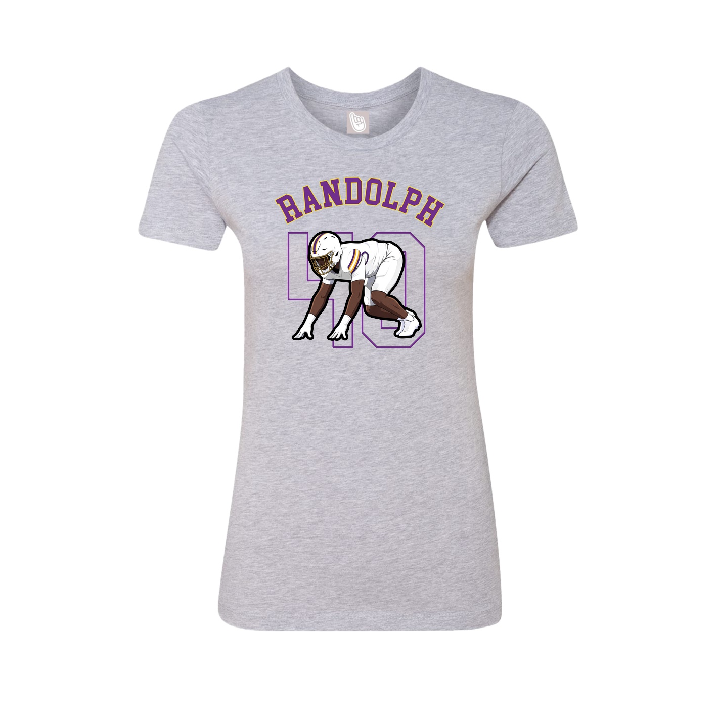 Fitted Women's Tee — Shirsey Arch in Grey