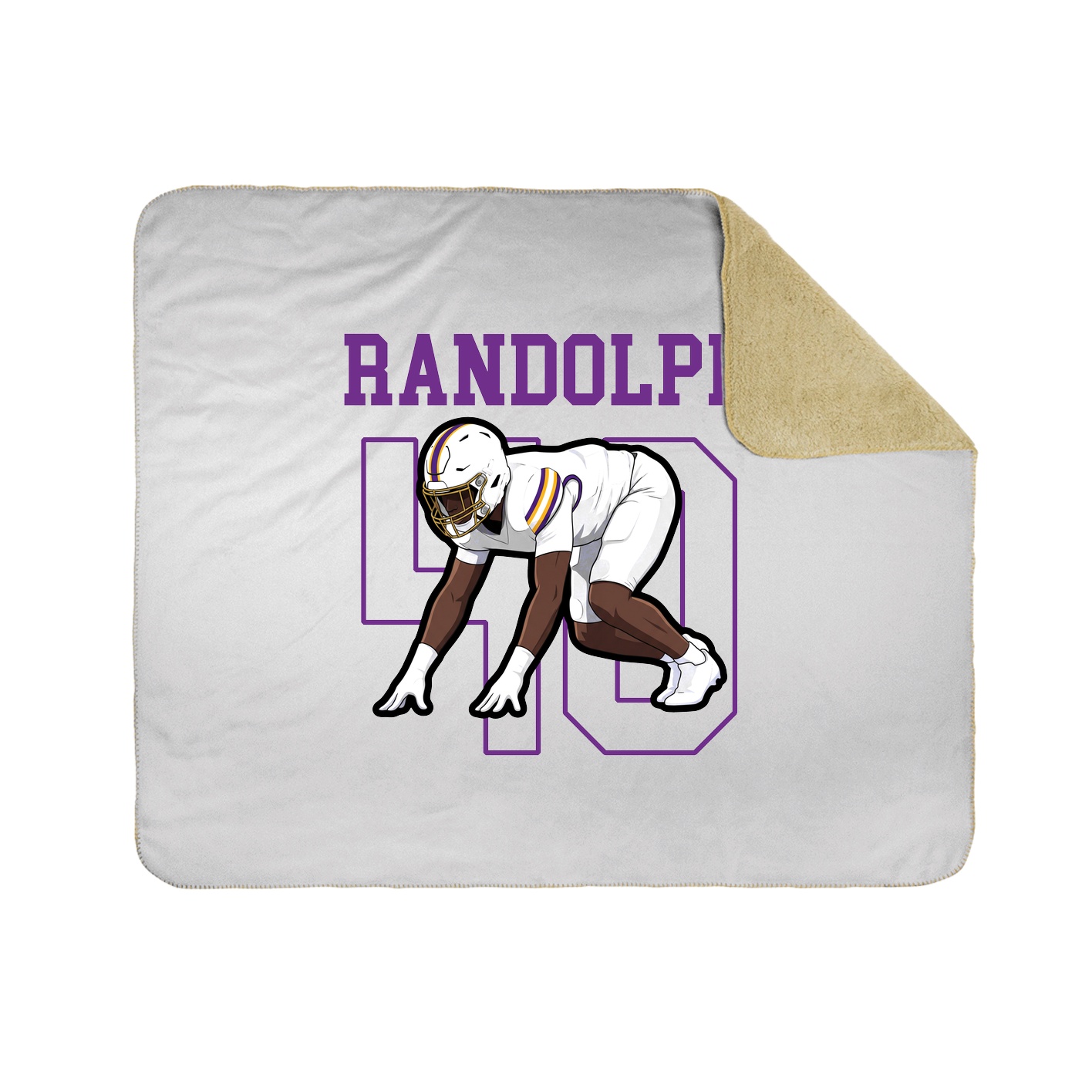 50x60 Sherpa Lined Throw Blanket