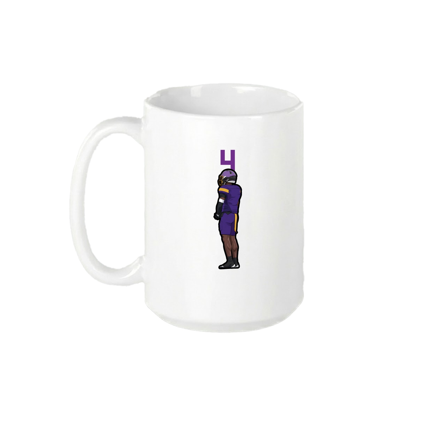 15oz Coffee Mug — Number Top in White
