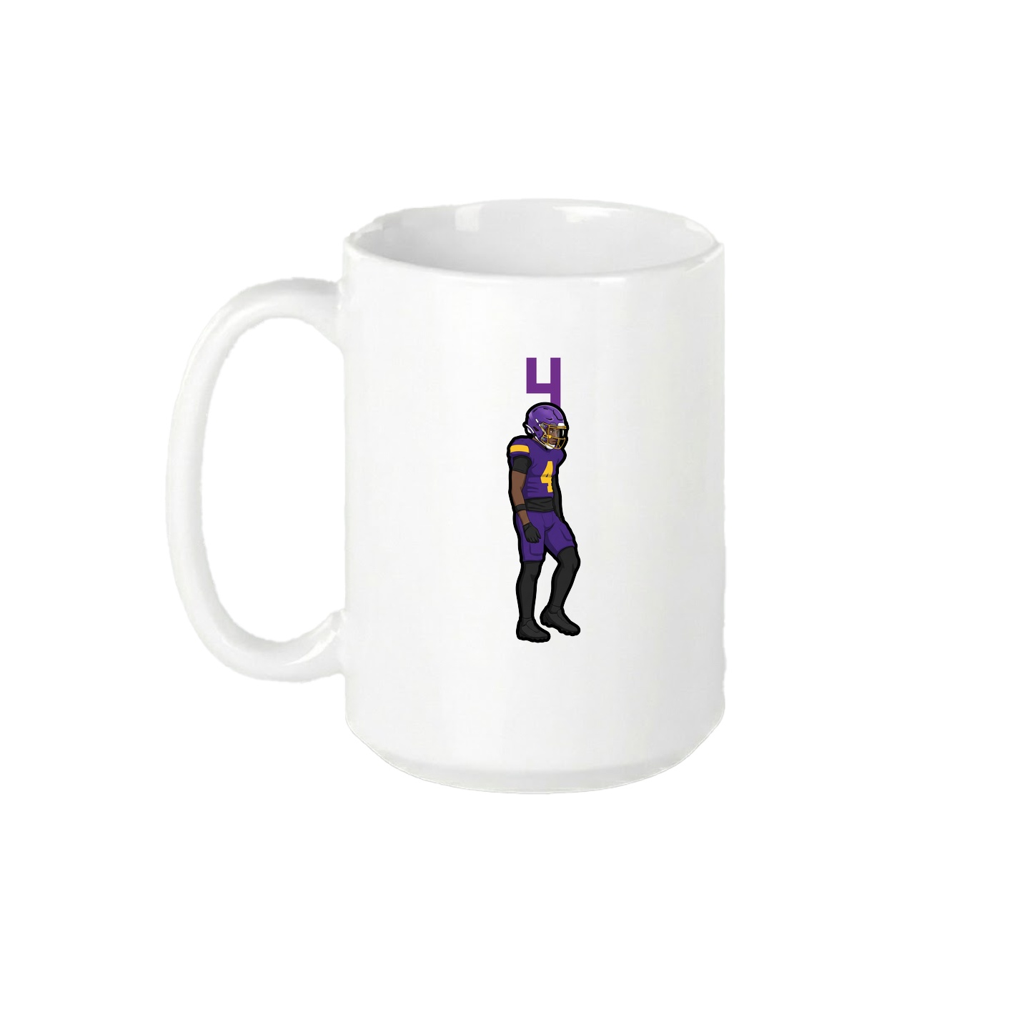 15oz Coffee Mug — Number Top in White