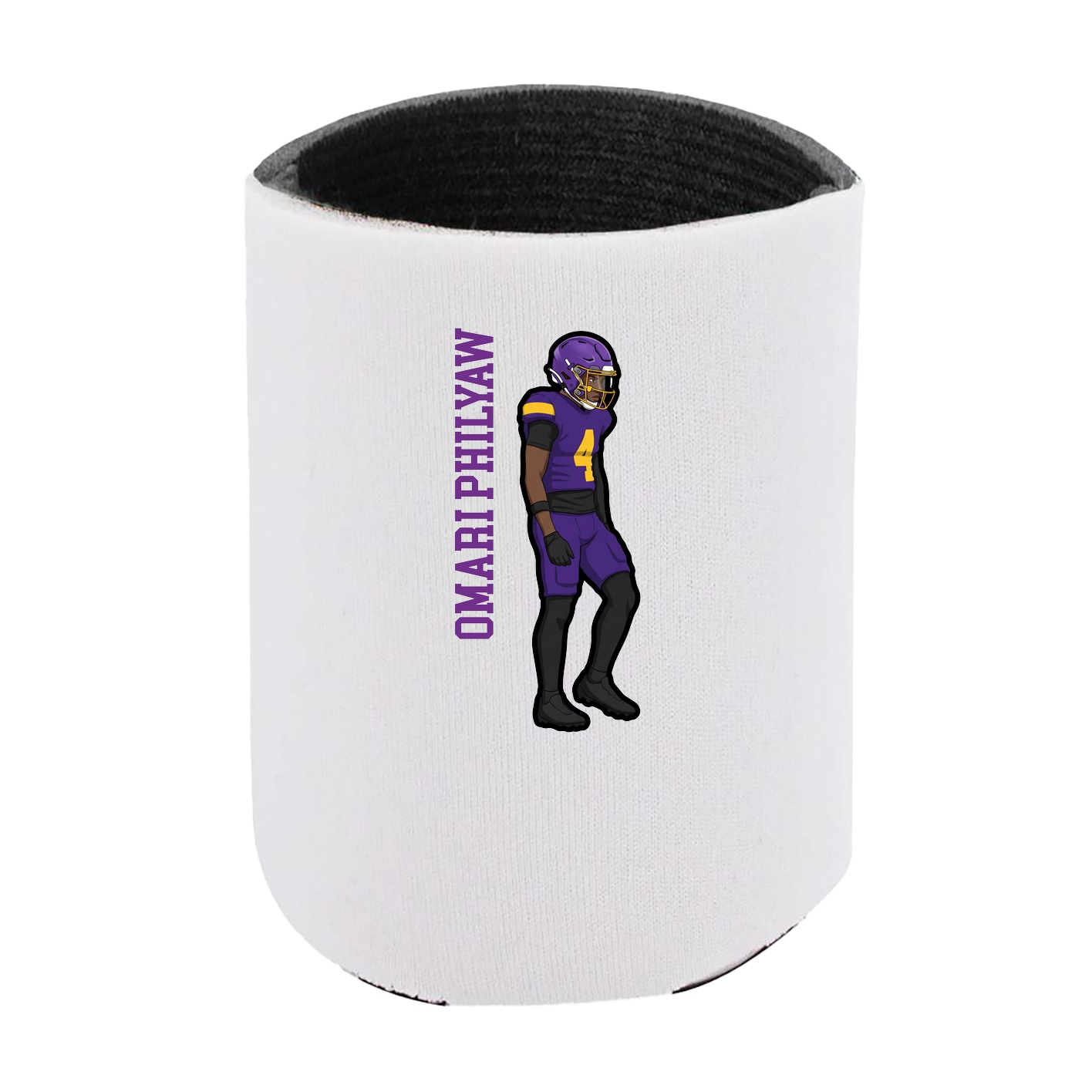 Can Holder — Name Vertical in White