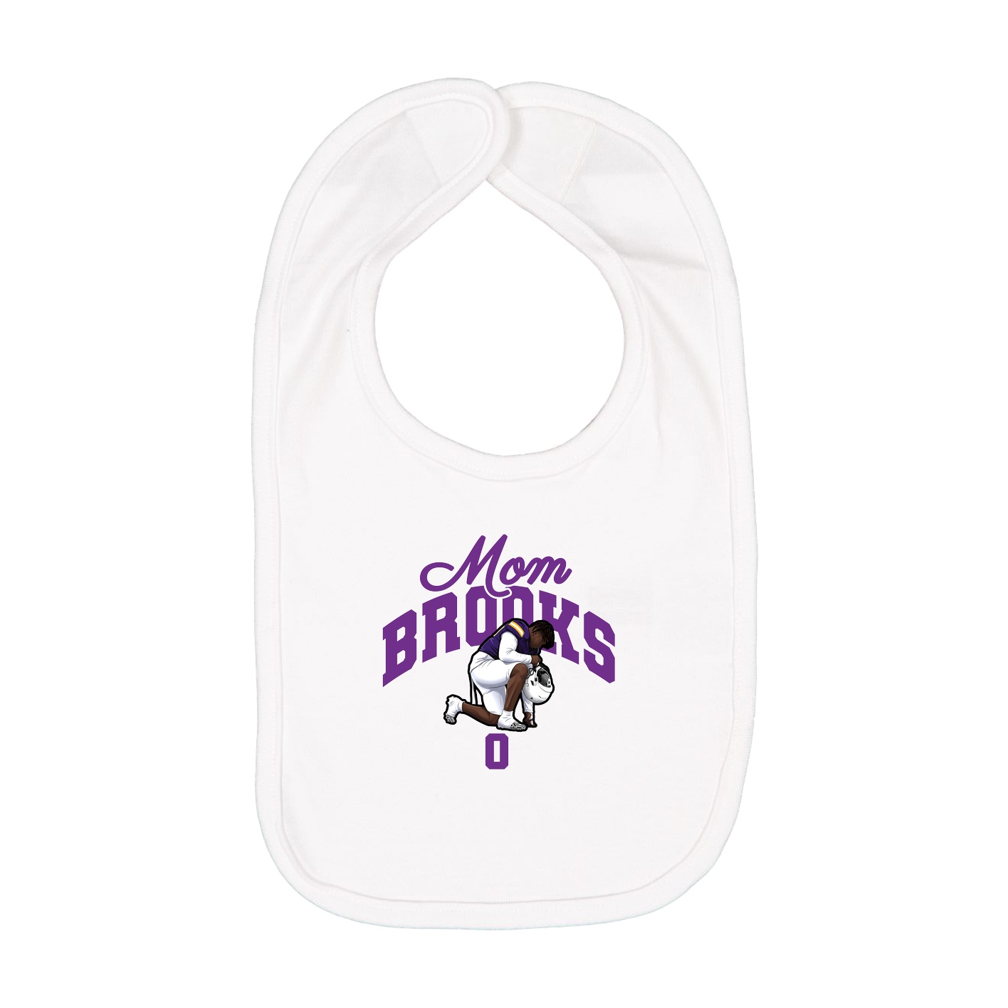 Infant Bib — Mothers Day Arch in White