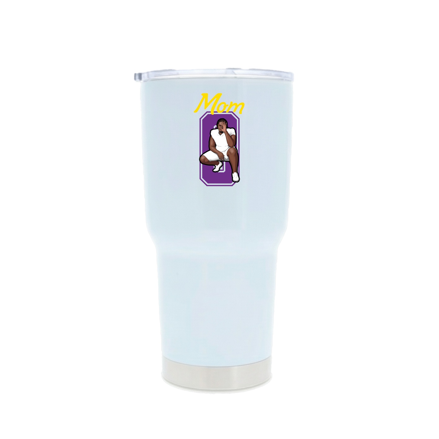 30oz Stainless Steel Tumbler — Mothers Day Shirsey in White