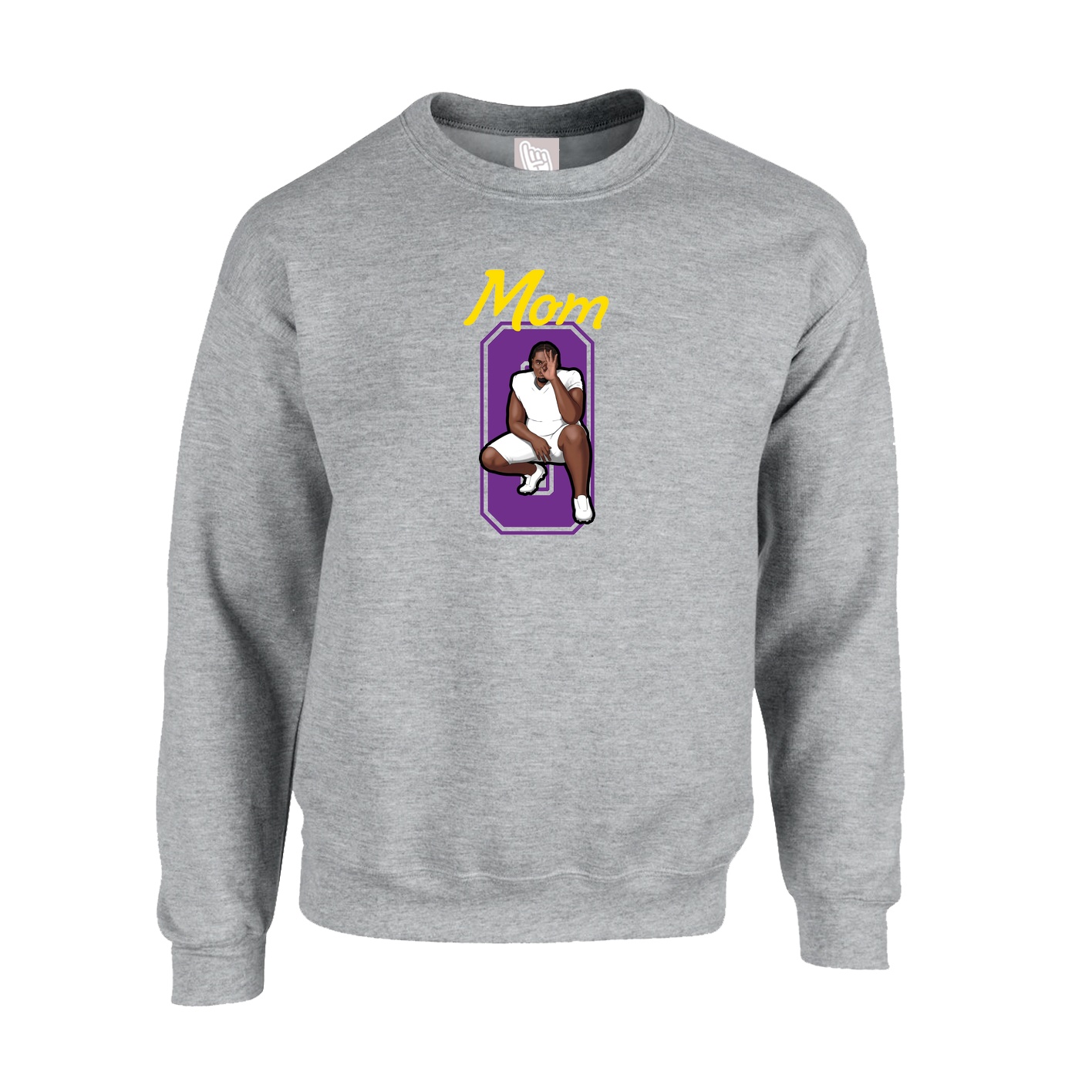 Fleece Crew — Mothers Day Shirsey in Grey