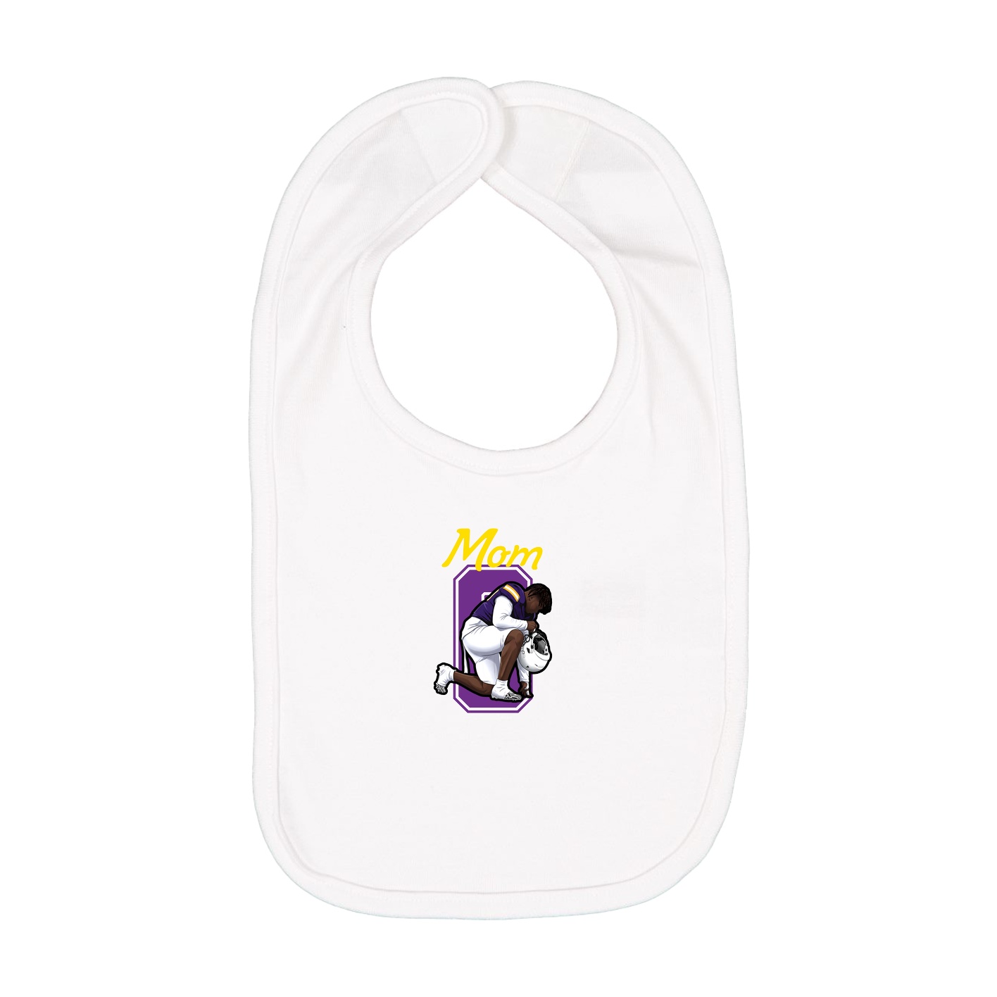 Infant Bib — Mothers Day Shirsey in White