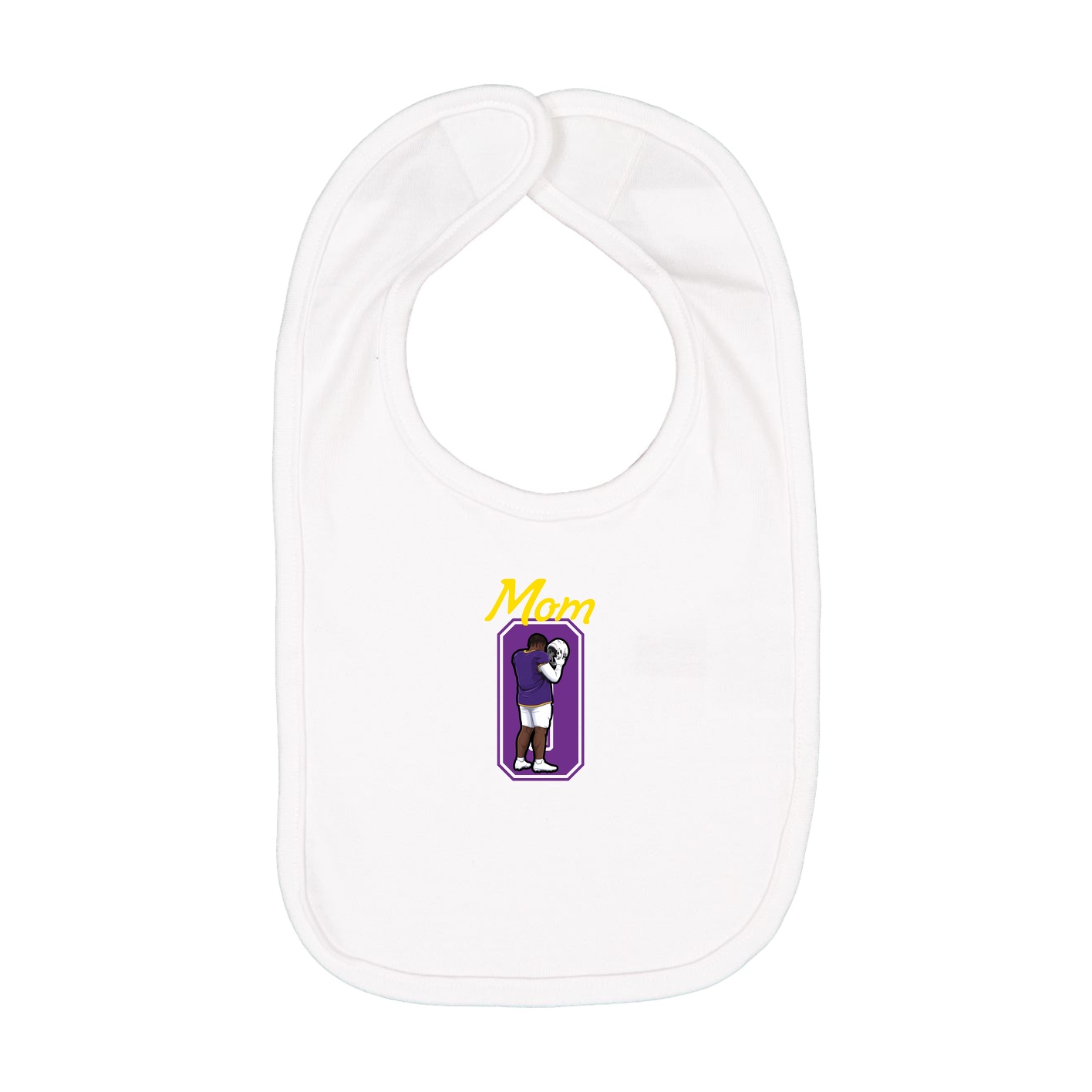 Infant Bib — Mothers Day Shirsey in White