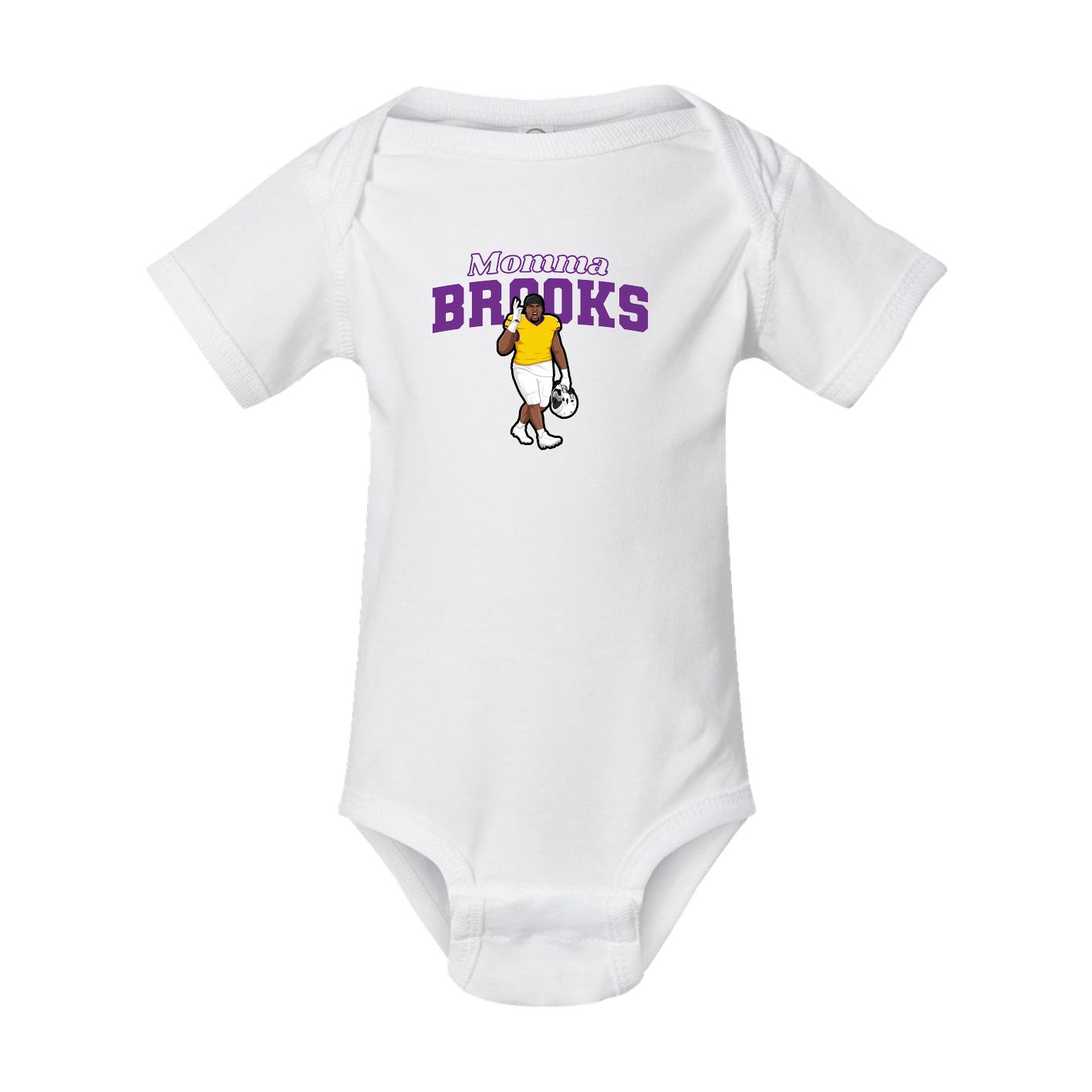 Baby Onesie — Mothers Day Block in White