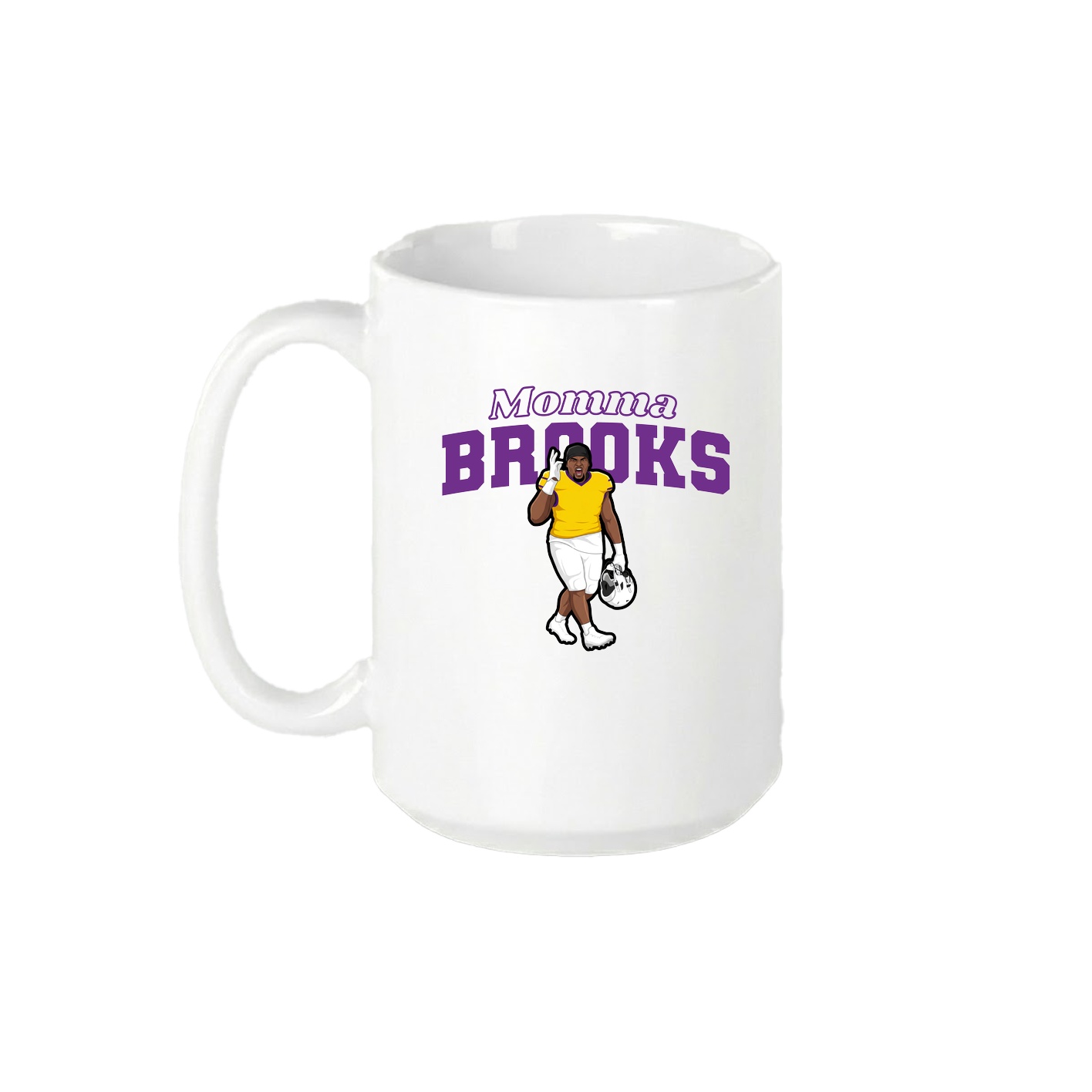 15oz Coffee Mug — Mothers Day Block in White