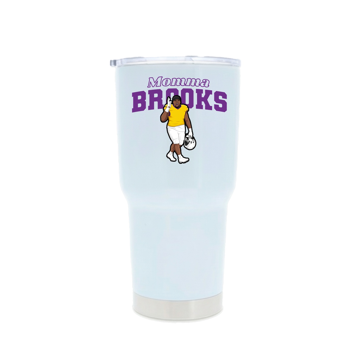 30oz Stainless Steel Tumbler — Mothers Day Block in White