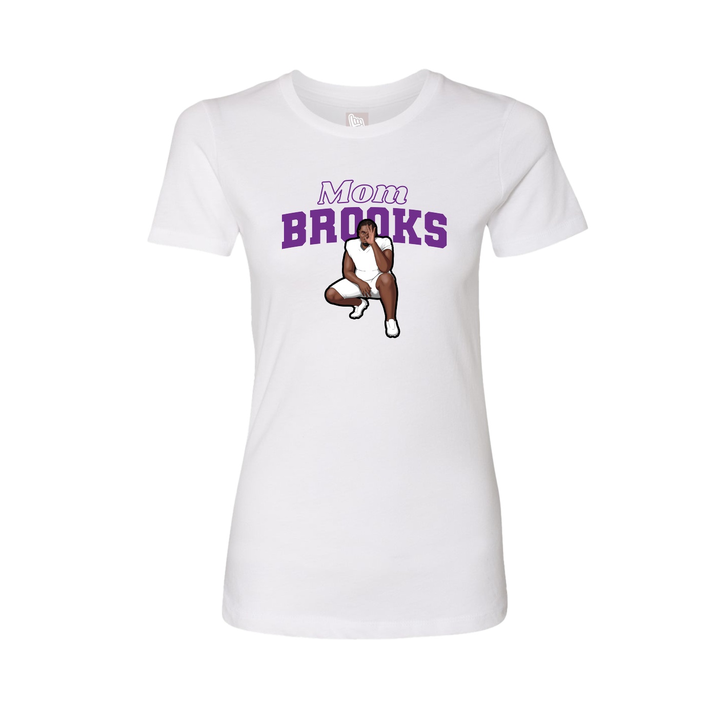 Womens Tee — Mothers Day Block in White
