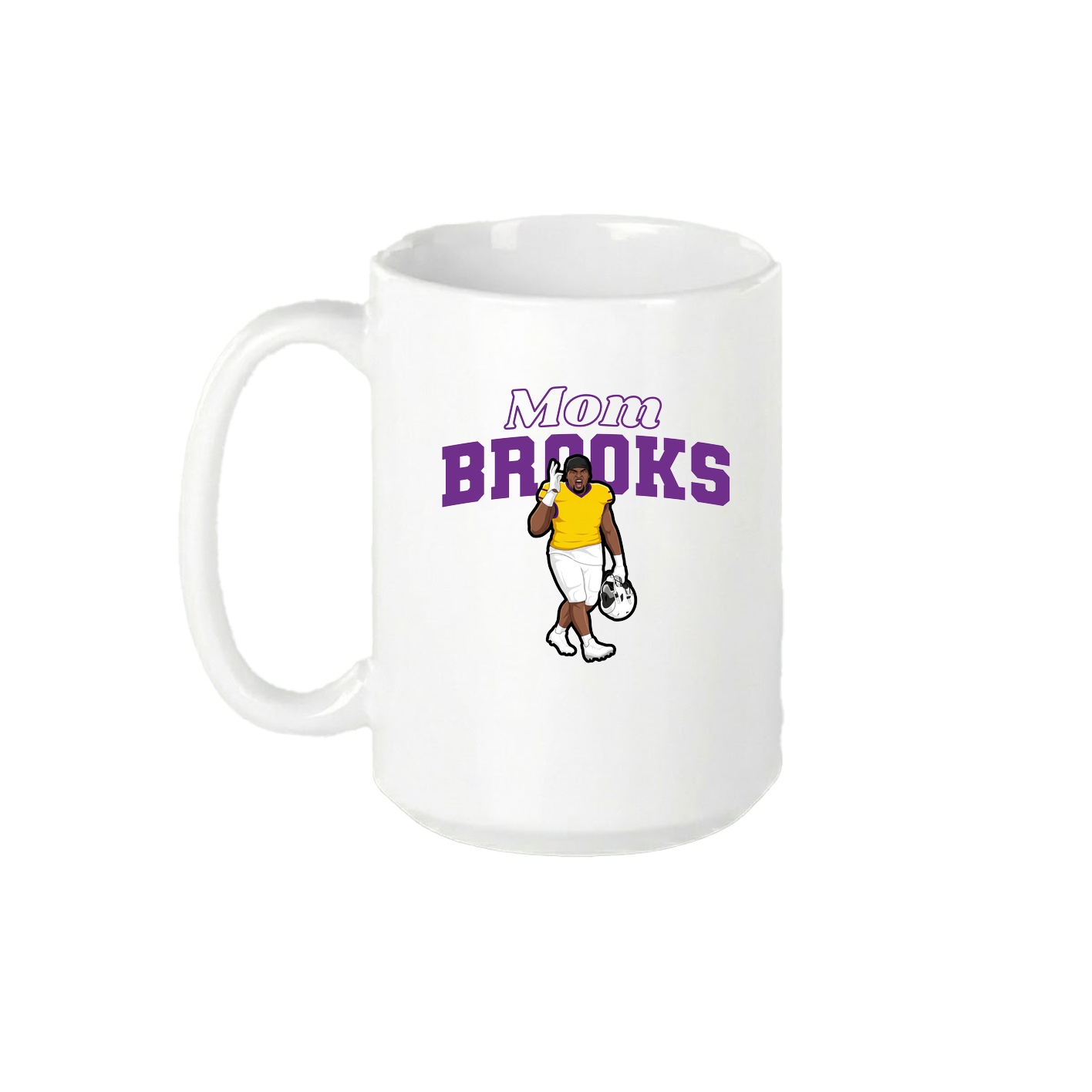 15oz Coffee Mug — Mothers Day Block in White